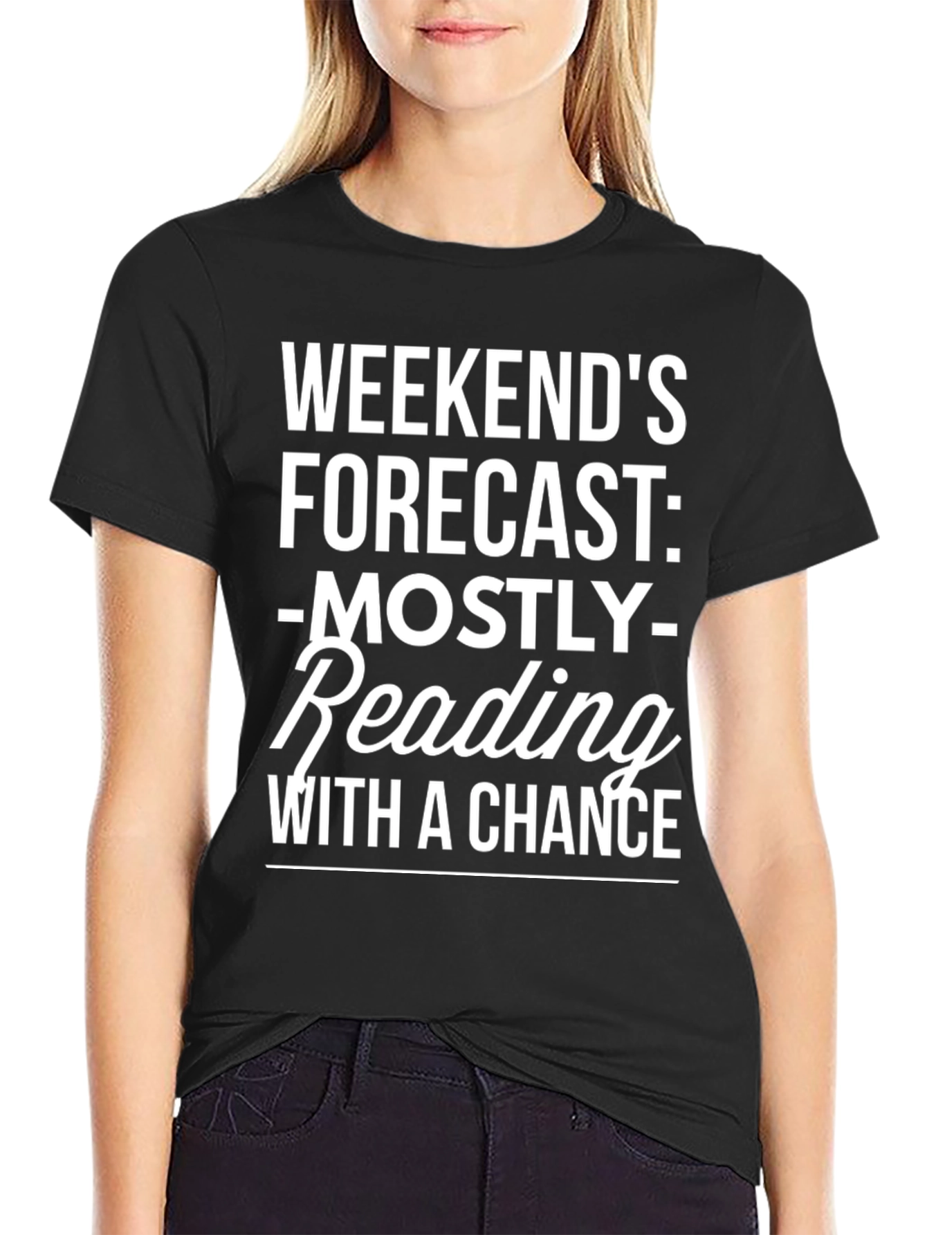 Weekend Reading Forecast Graphic T-Shirt