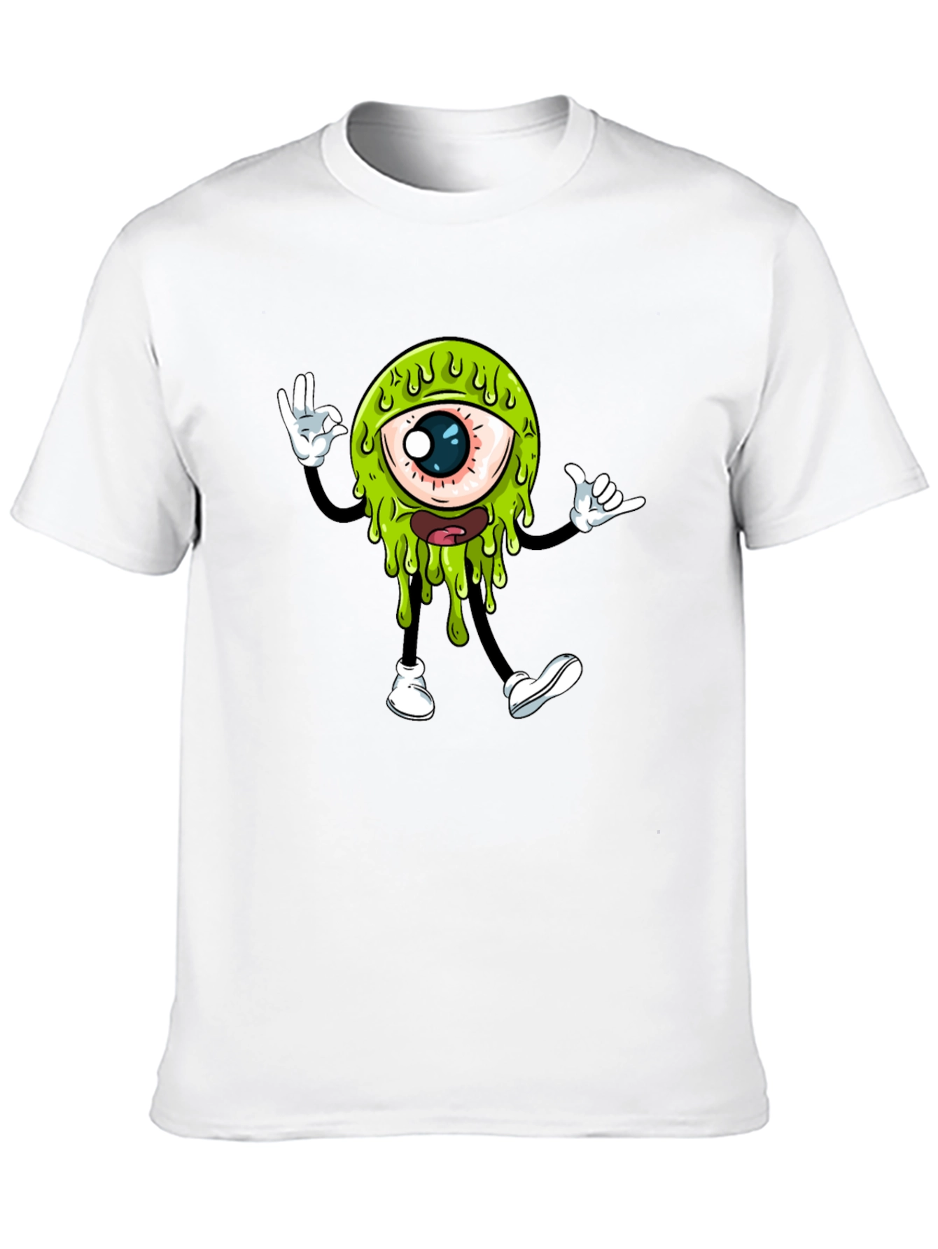 Cool Monster Eye Graphic T-Shirt