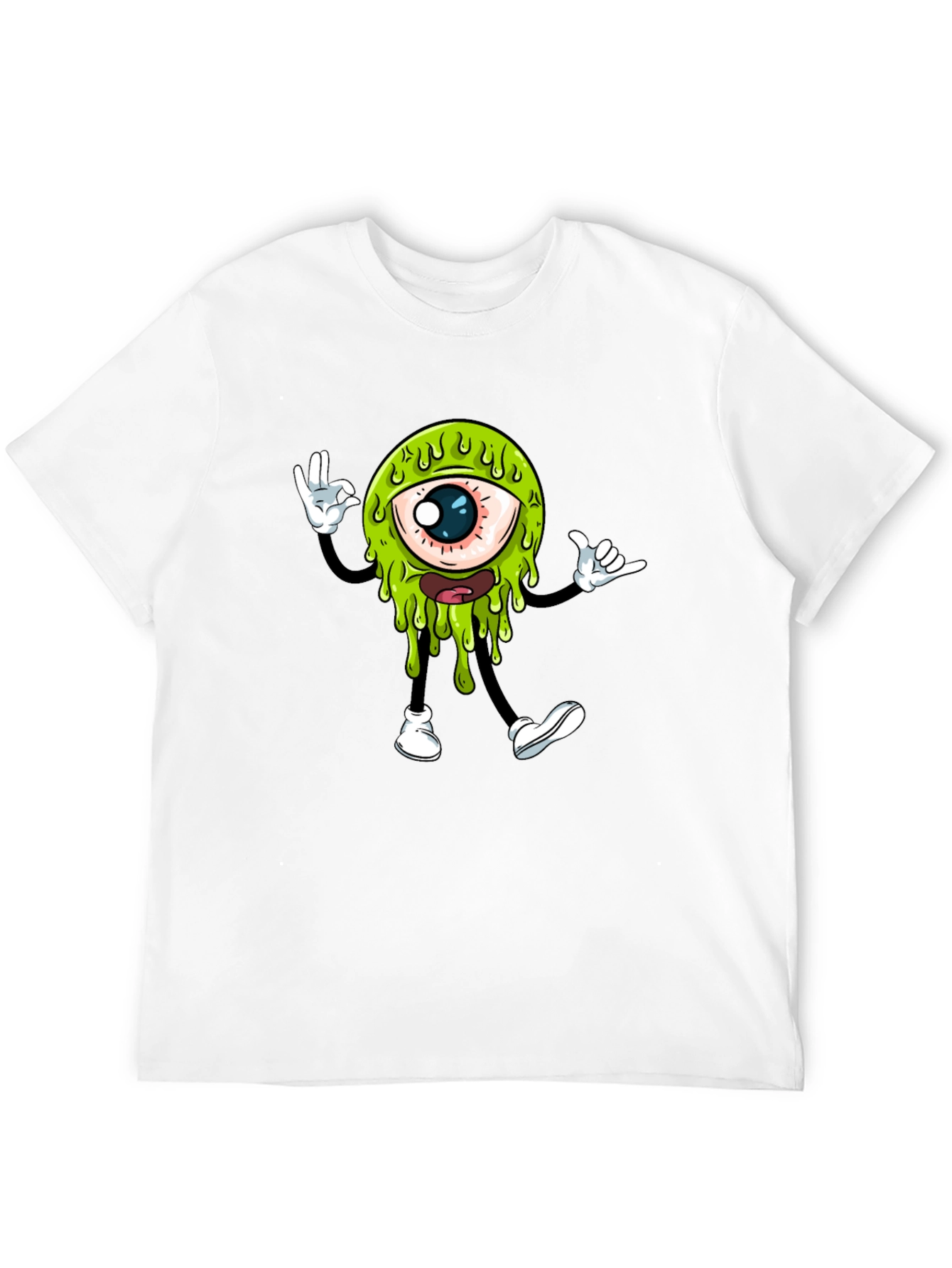 Cool Monster Eye Graphic T-Shirt