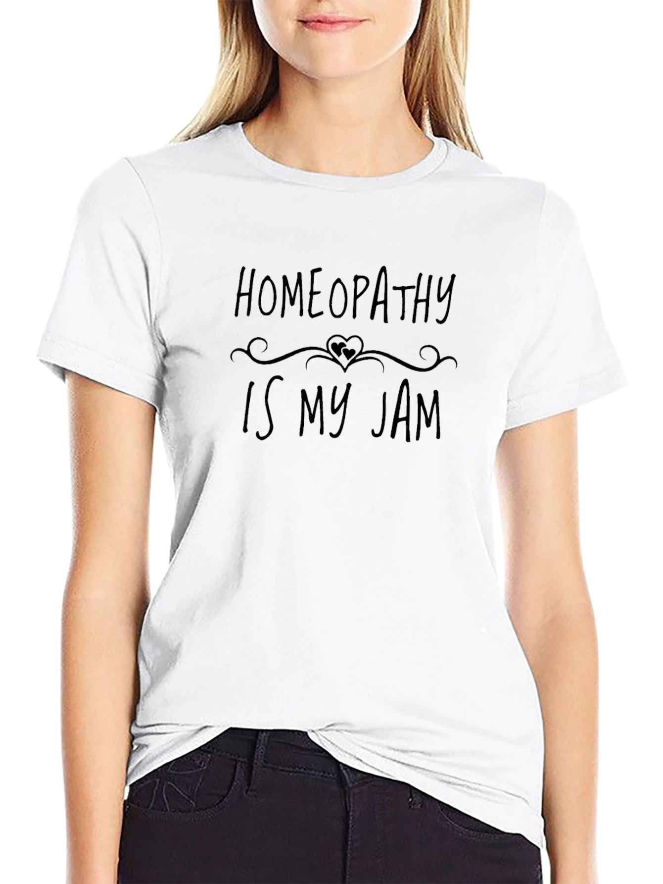 Homeopathy is My Jam Black T-Shirt