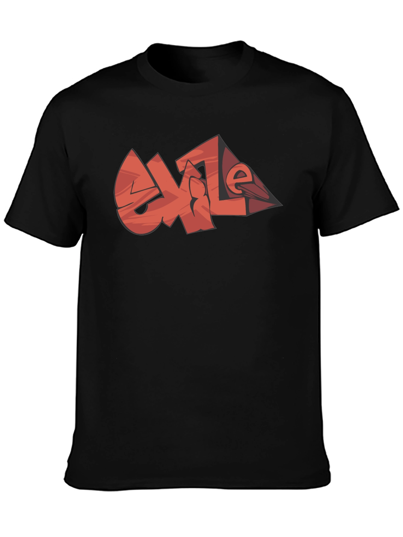 Cool Graphic Tee - EXILE Black Cotton Casual T-Shirt