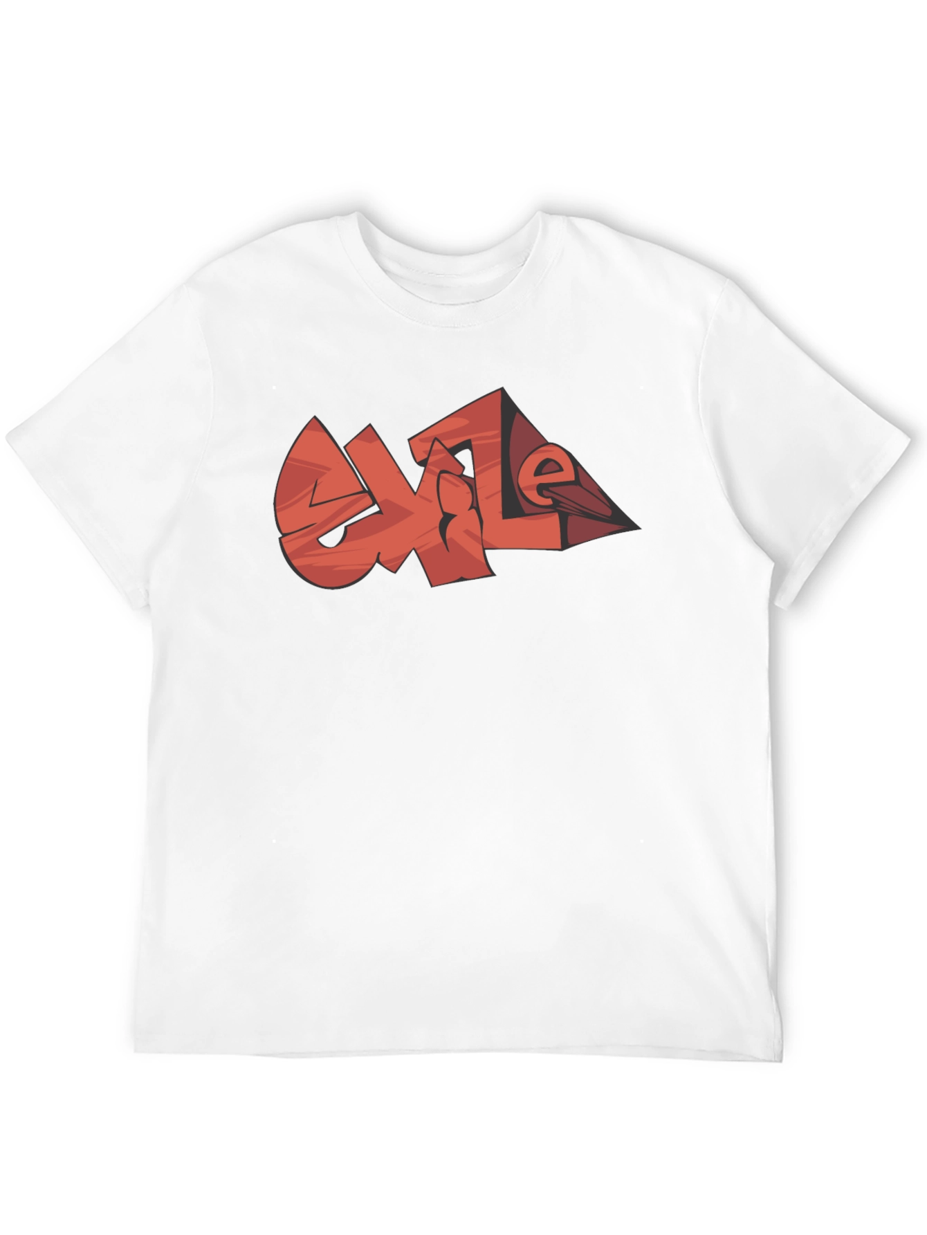 Cool Graphic Tee - EXILE Black Cotton Casual T-Shirt