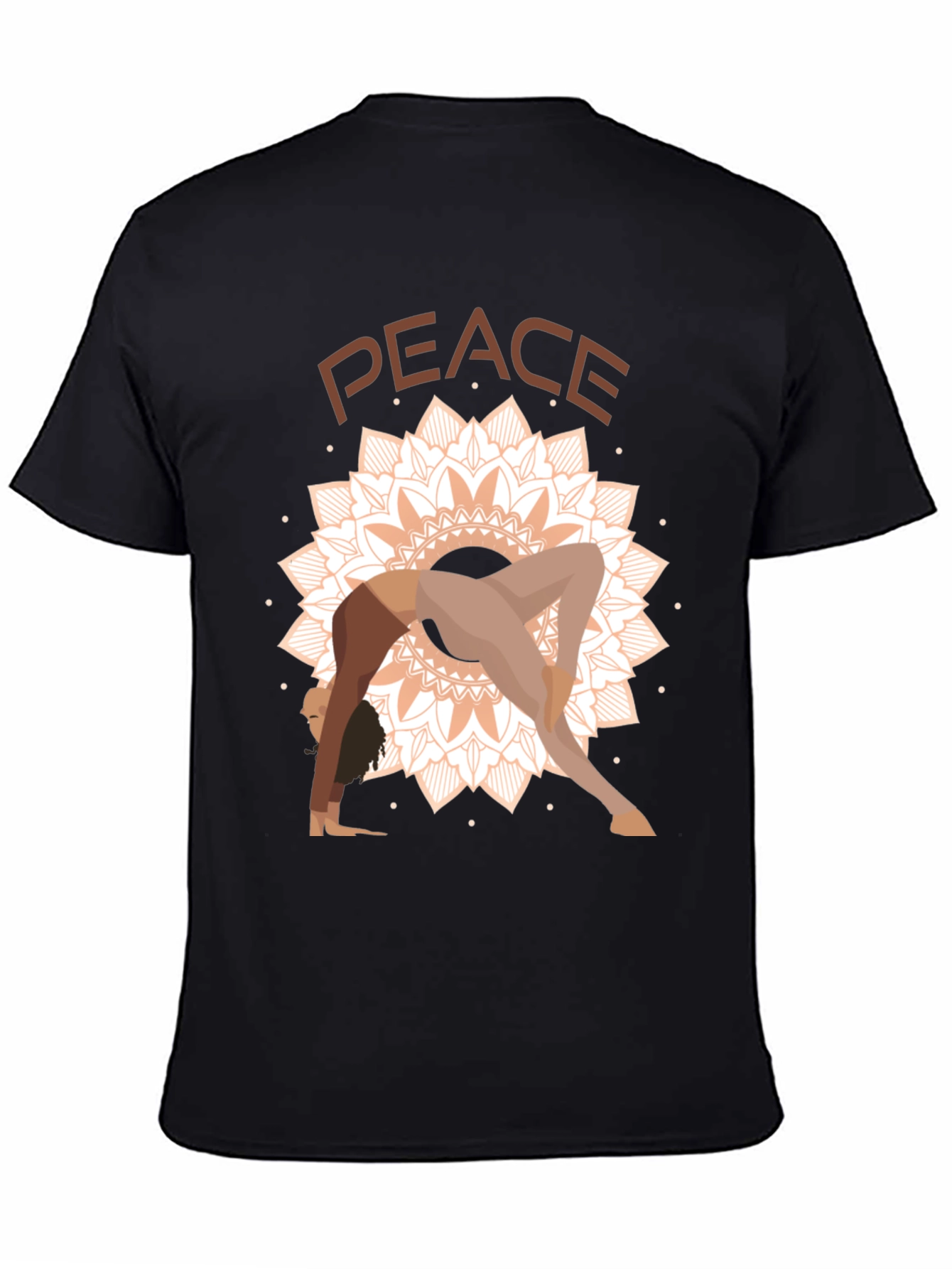 Peace Yoga Mandala Graphic Tee - Unisex