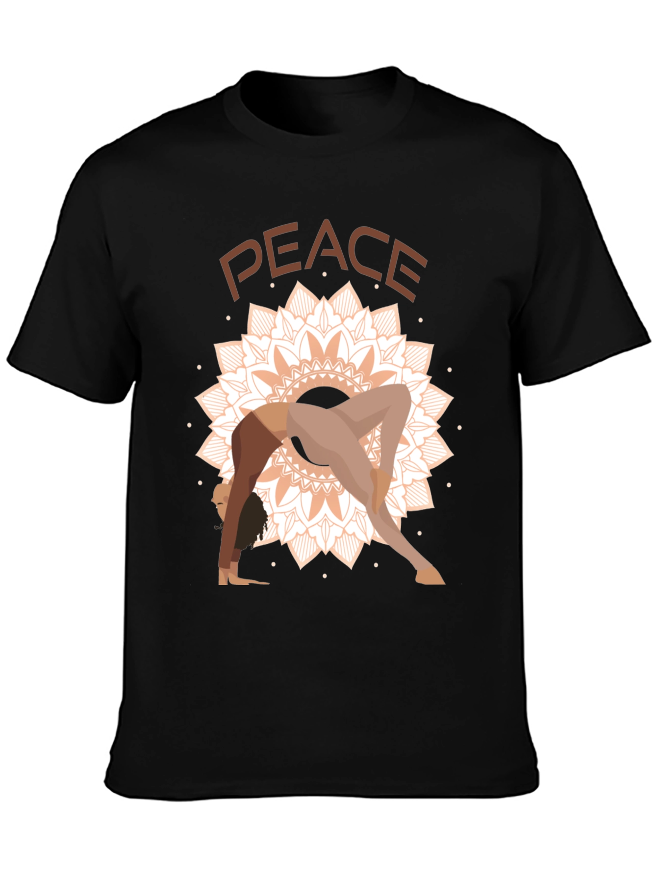 Peace Yoga Mandala Graphic Tee - Unisex