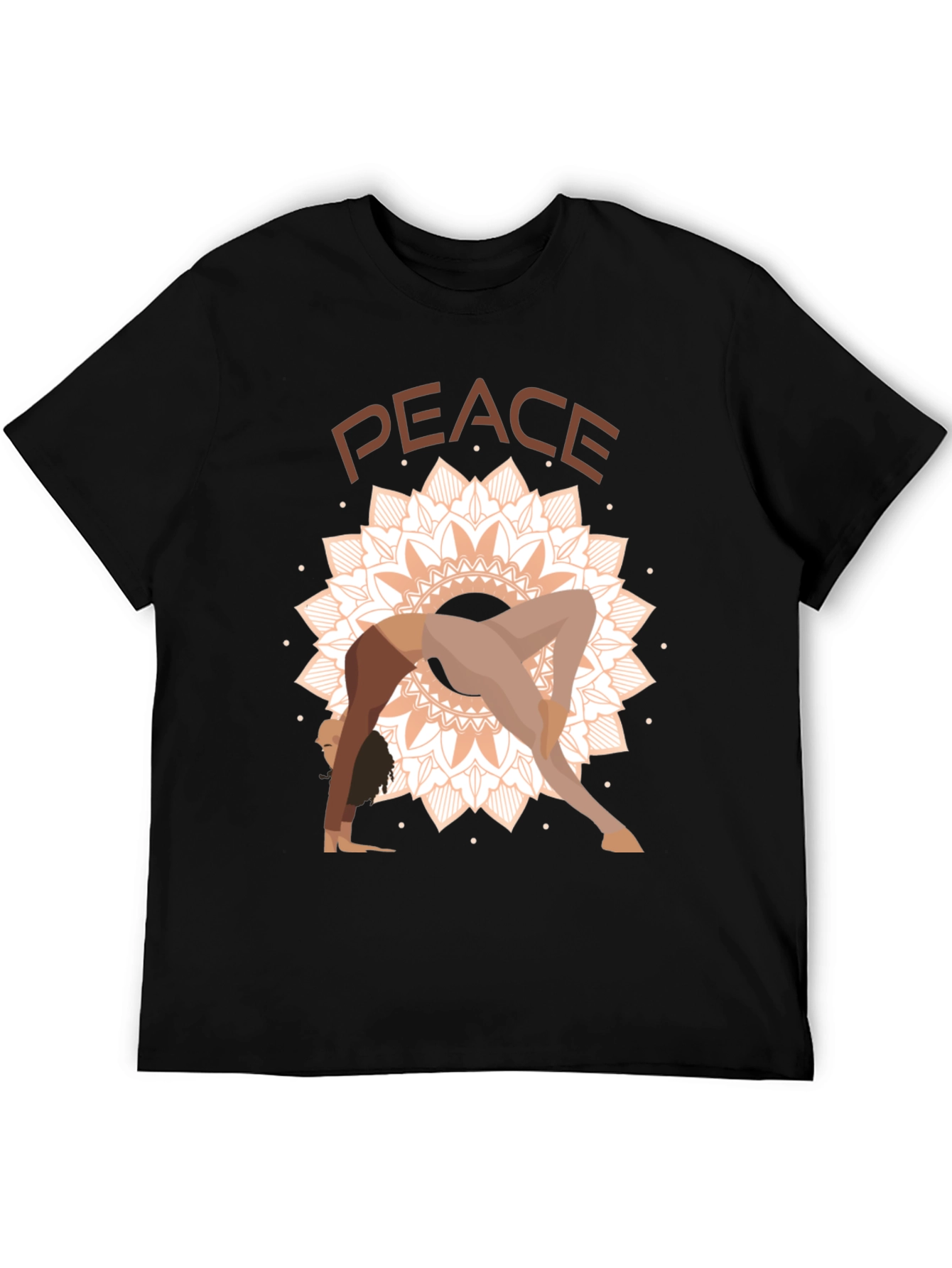 Peace Yoga Mandala Graphic Tee - Unisex