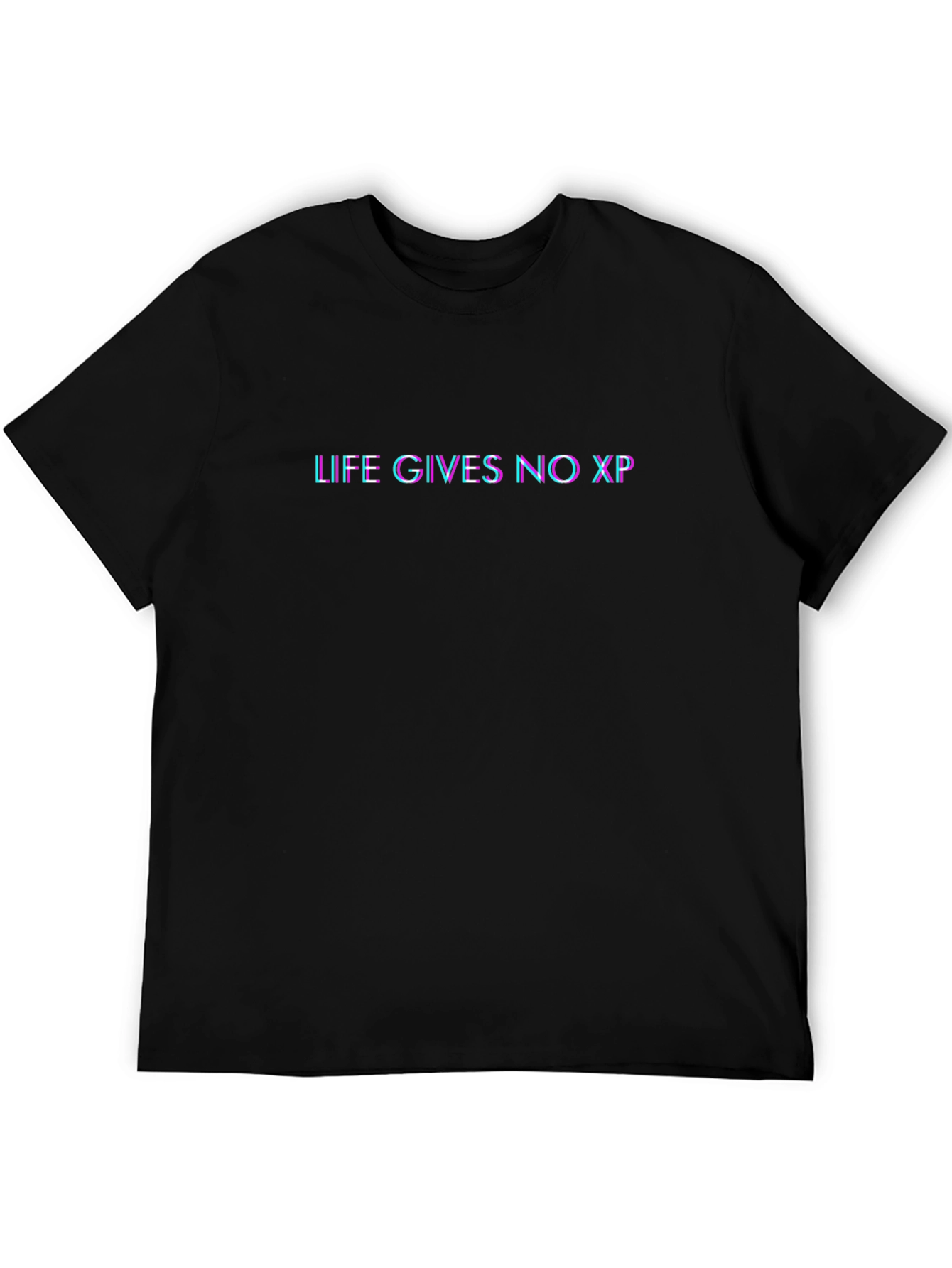 Life Gives No XP Black T-Shirt