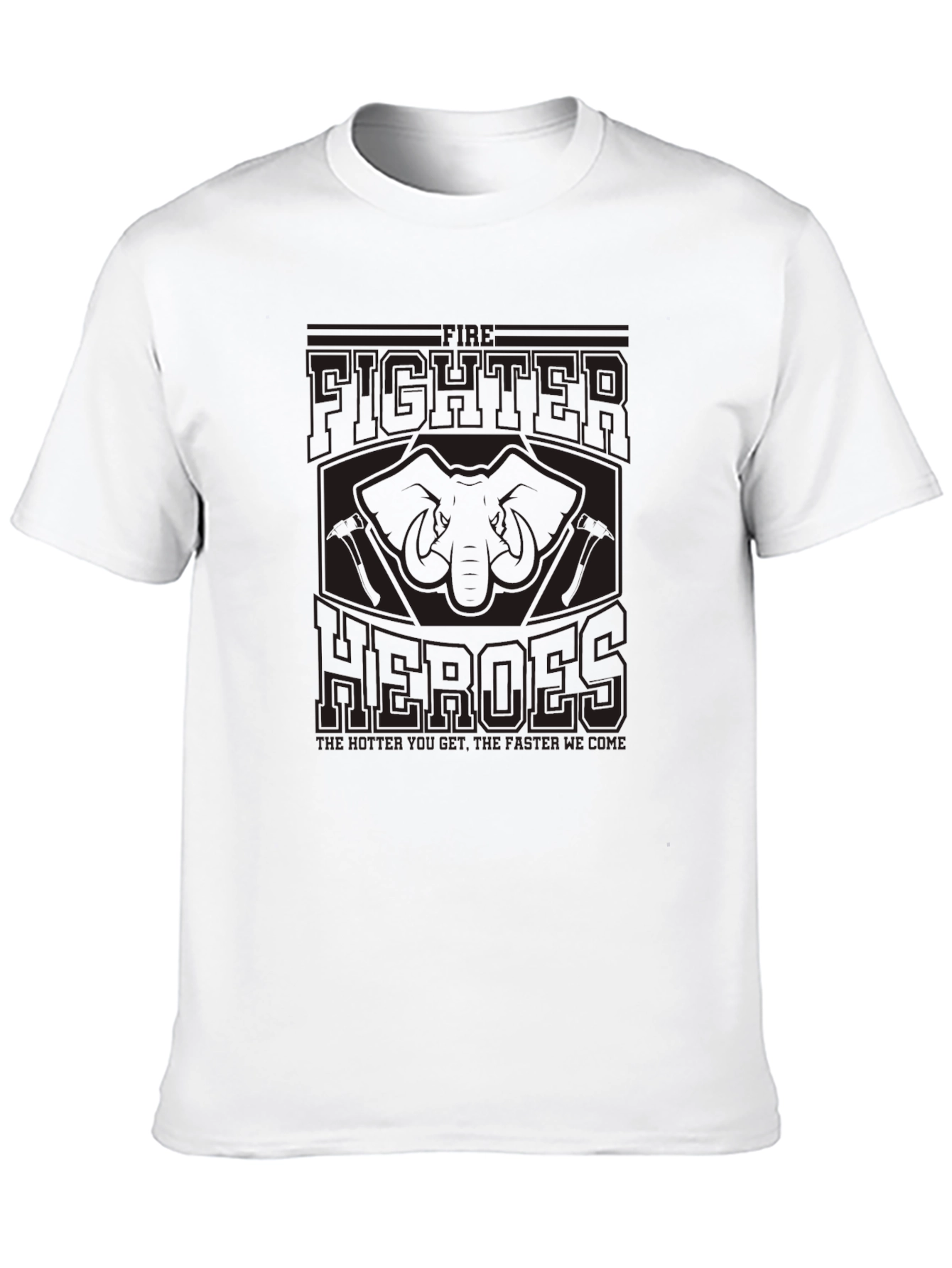 Firefighter Heroes Graphic Tee - Black