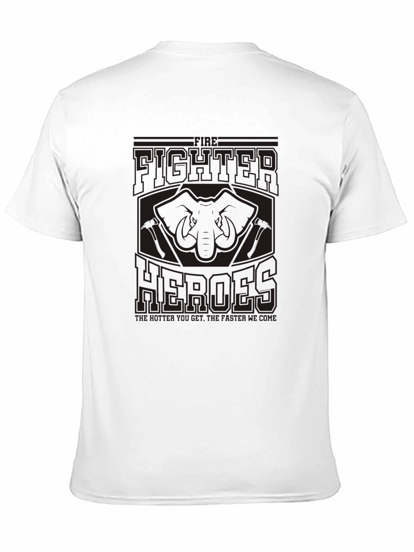 Firefighter Heroes Graphic Tee - Black