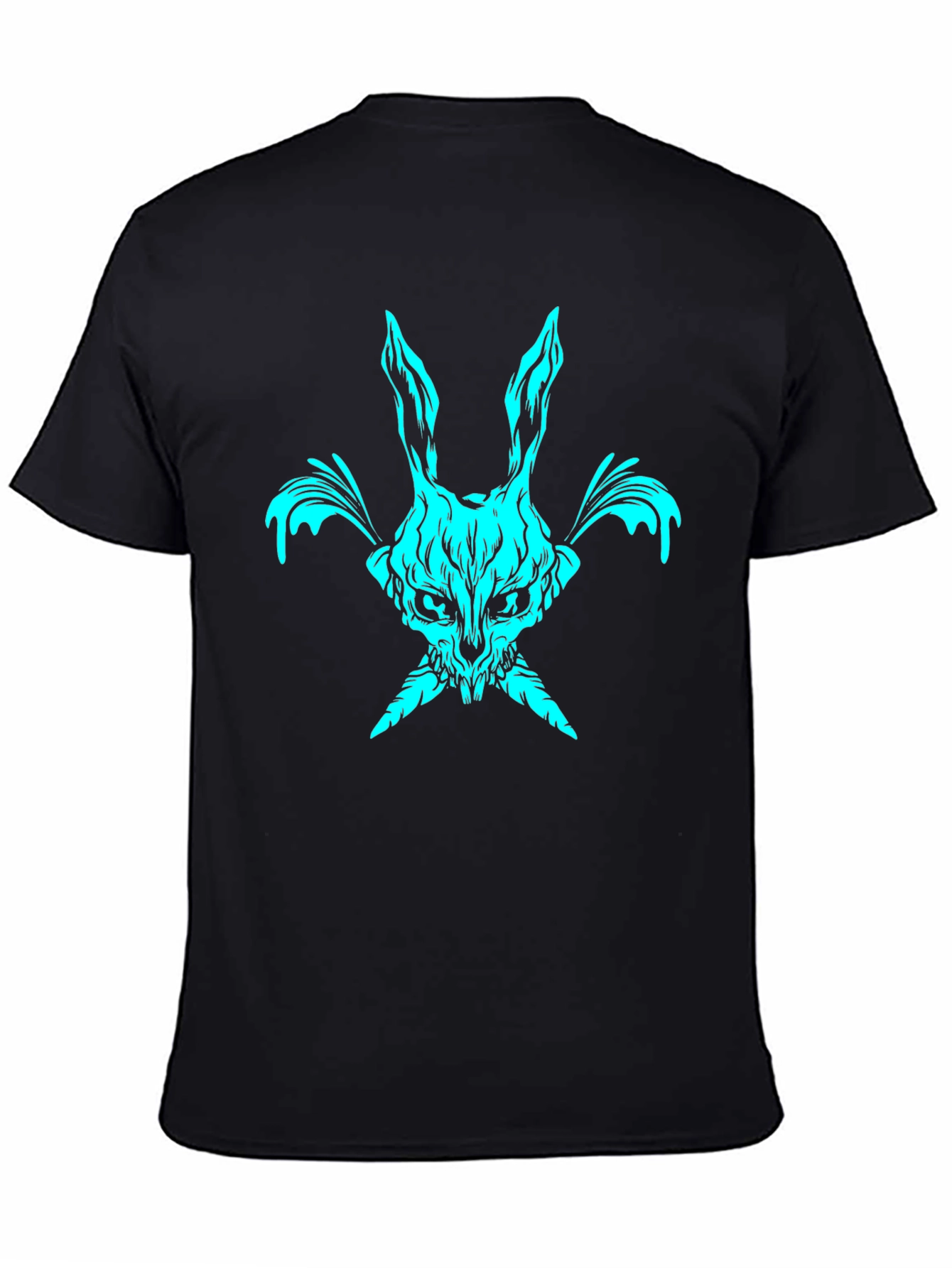 Rabbit Skull Graphic T-Shirt - Dark Aesthetic