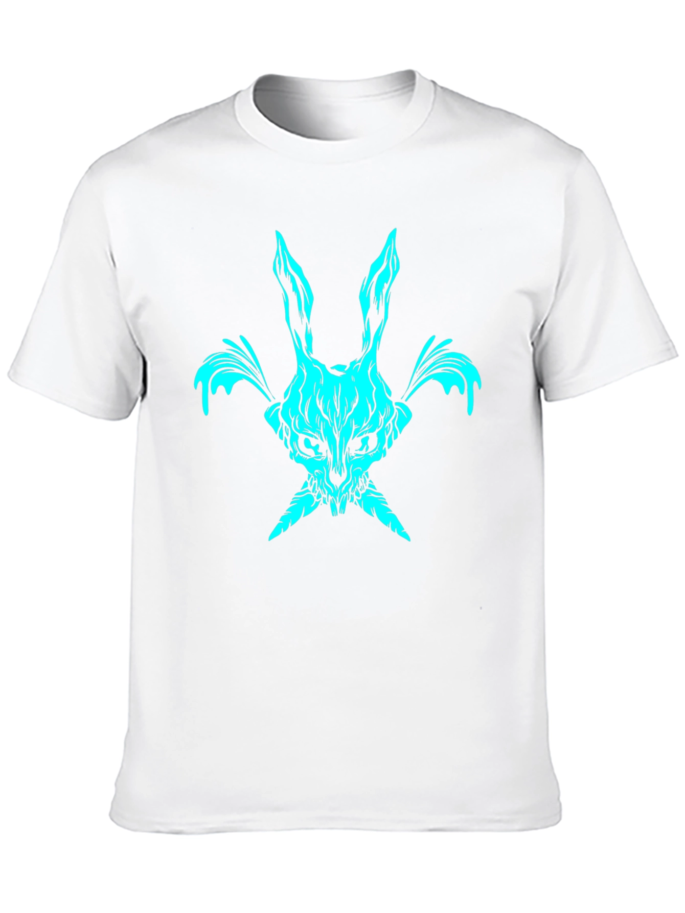 Rabbit Skull Graphic T-Shirt - Dark Aesthetic