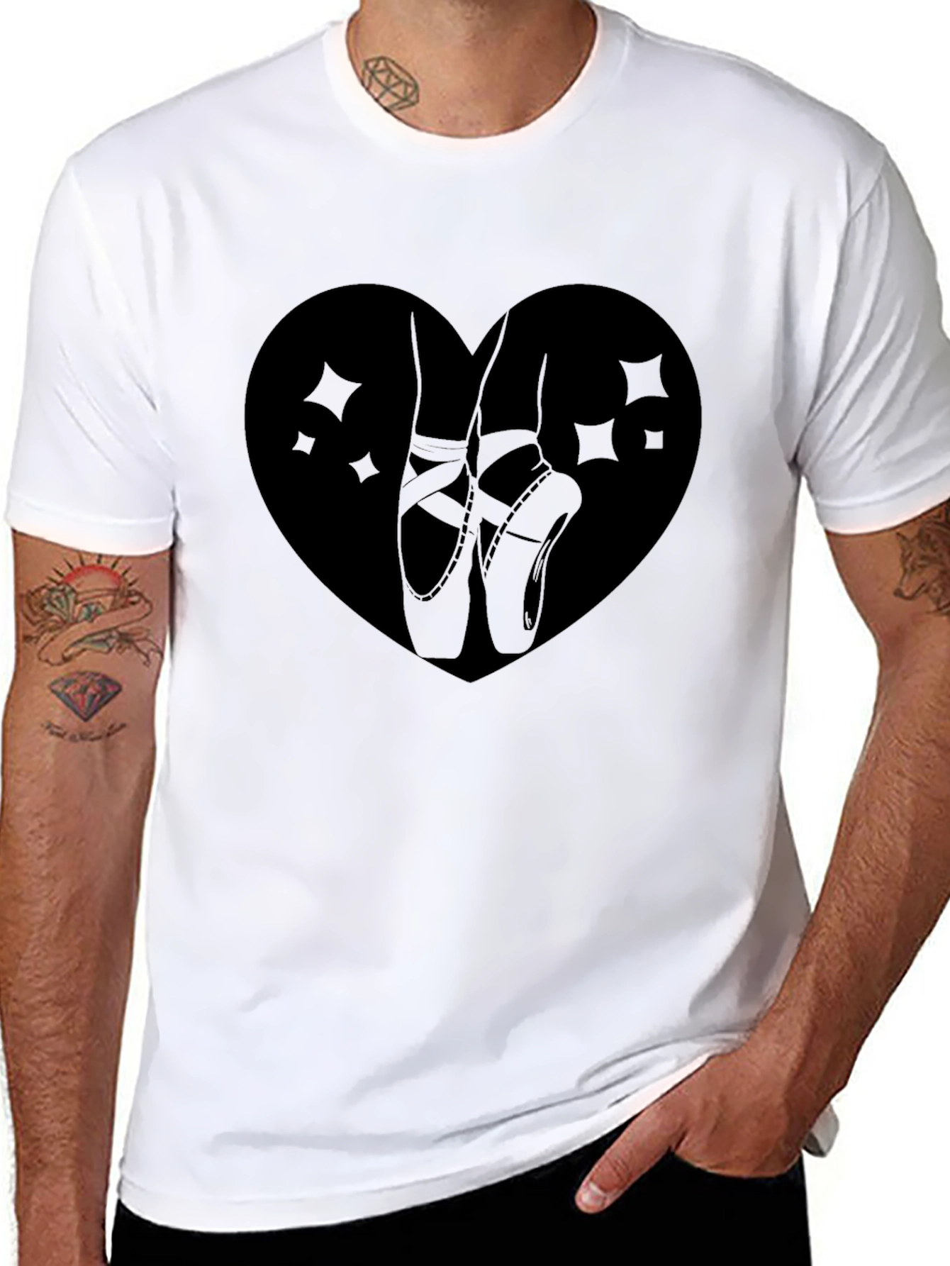 Ballet Heart Black T-Shirt