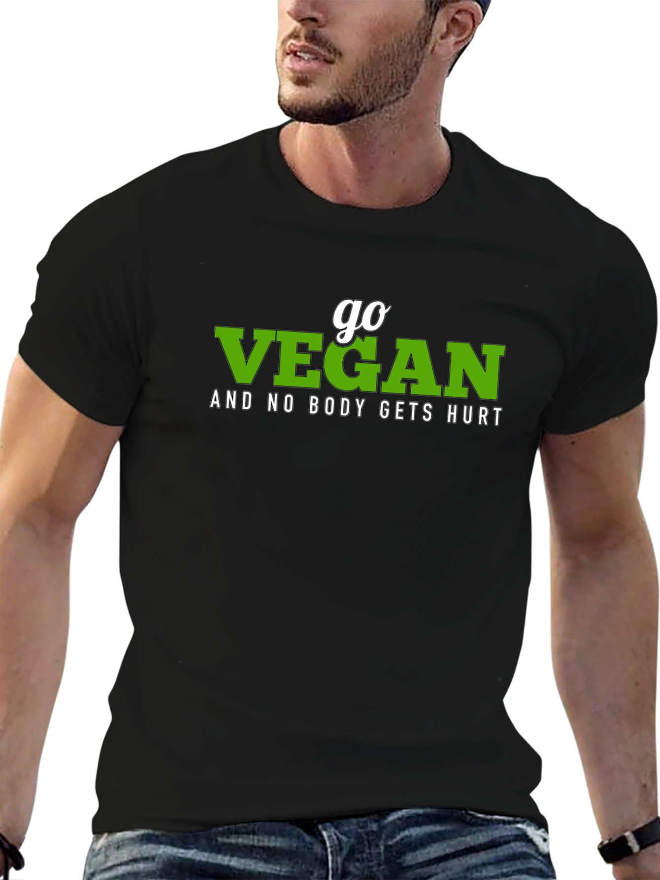 Go Vegan T-Shirt - Animal Rights Vegetarian Lifestyle