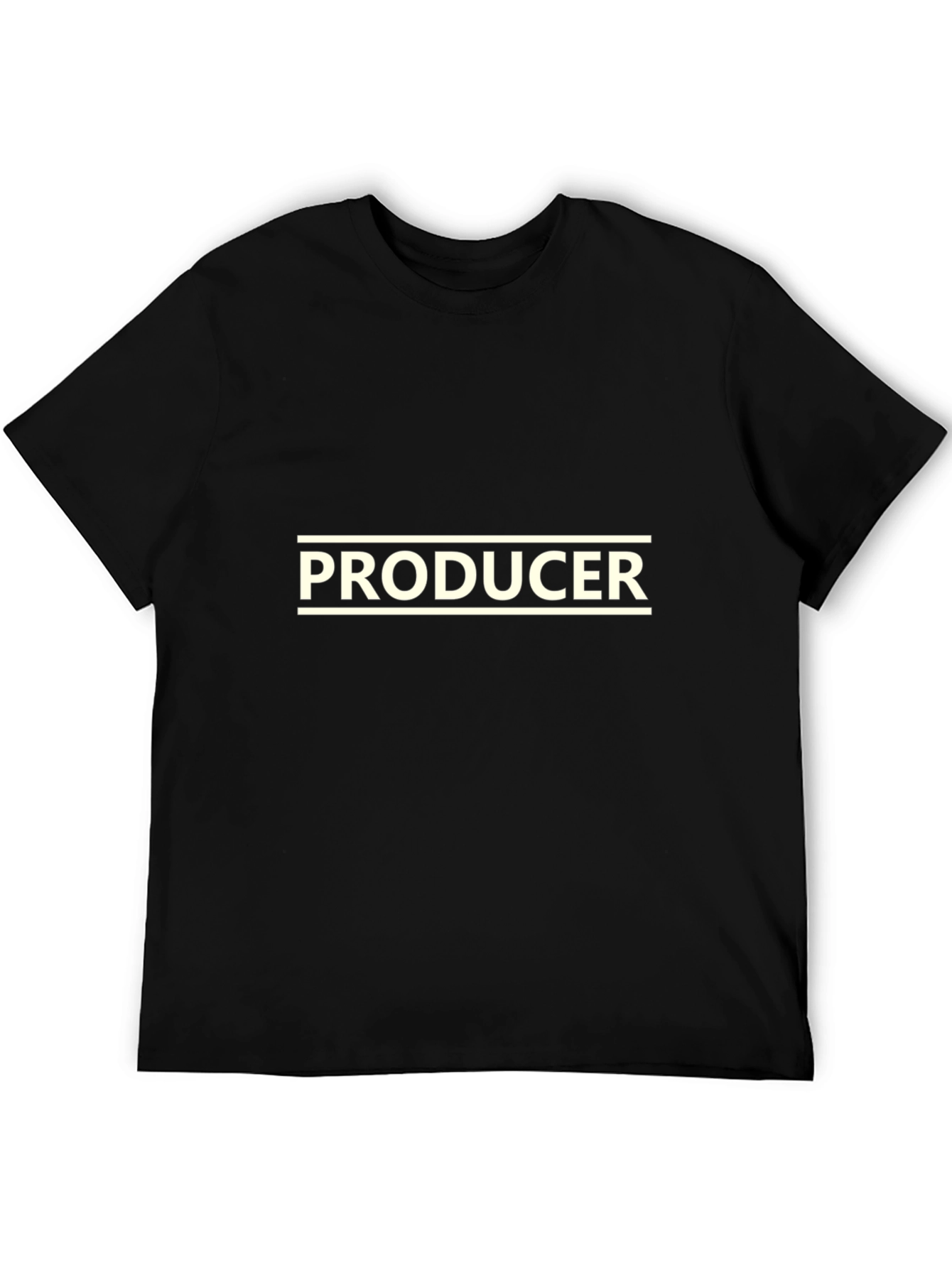 Producer Graphic T-Shirt - Black Crew Neck Tee