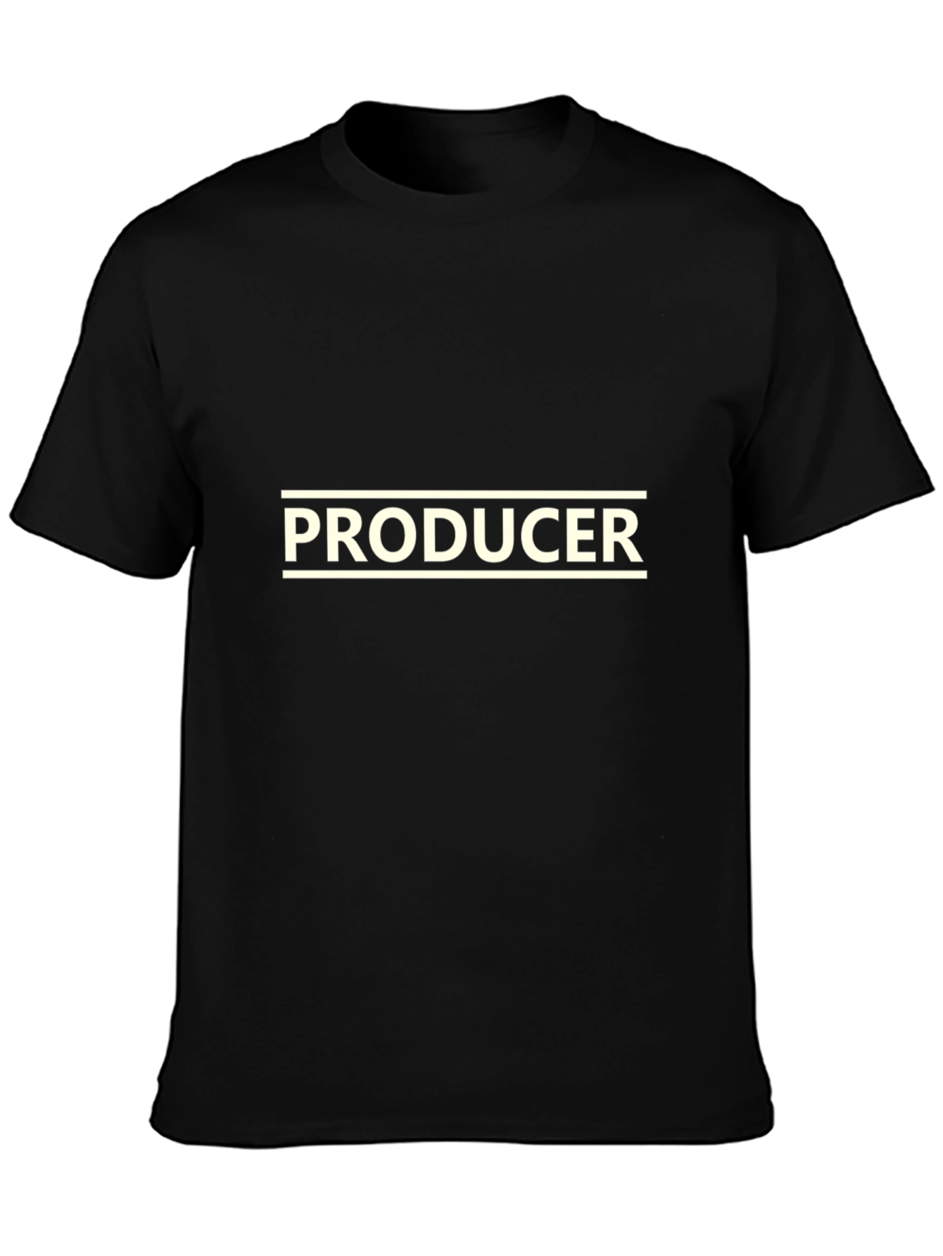 Producer Graphic T-Shirt - Black Crew Neck Tee