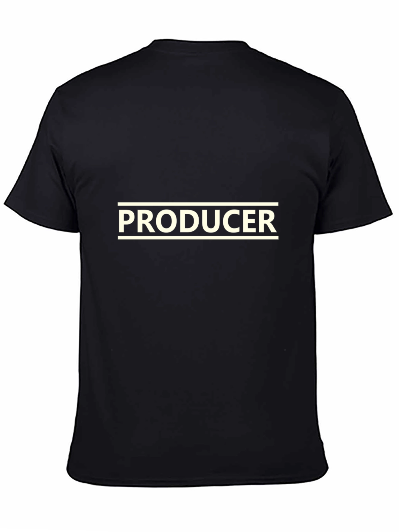 Producer Graphic T-Shirt - Black Crew Neck Tee