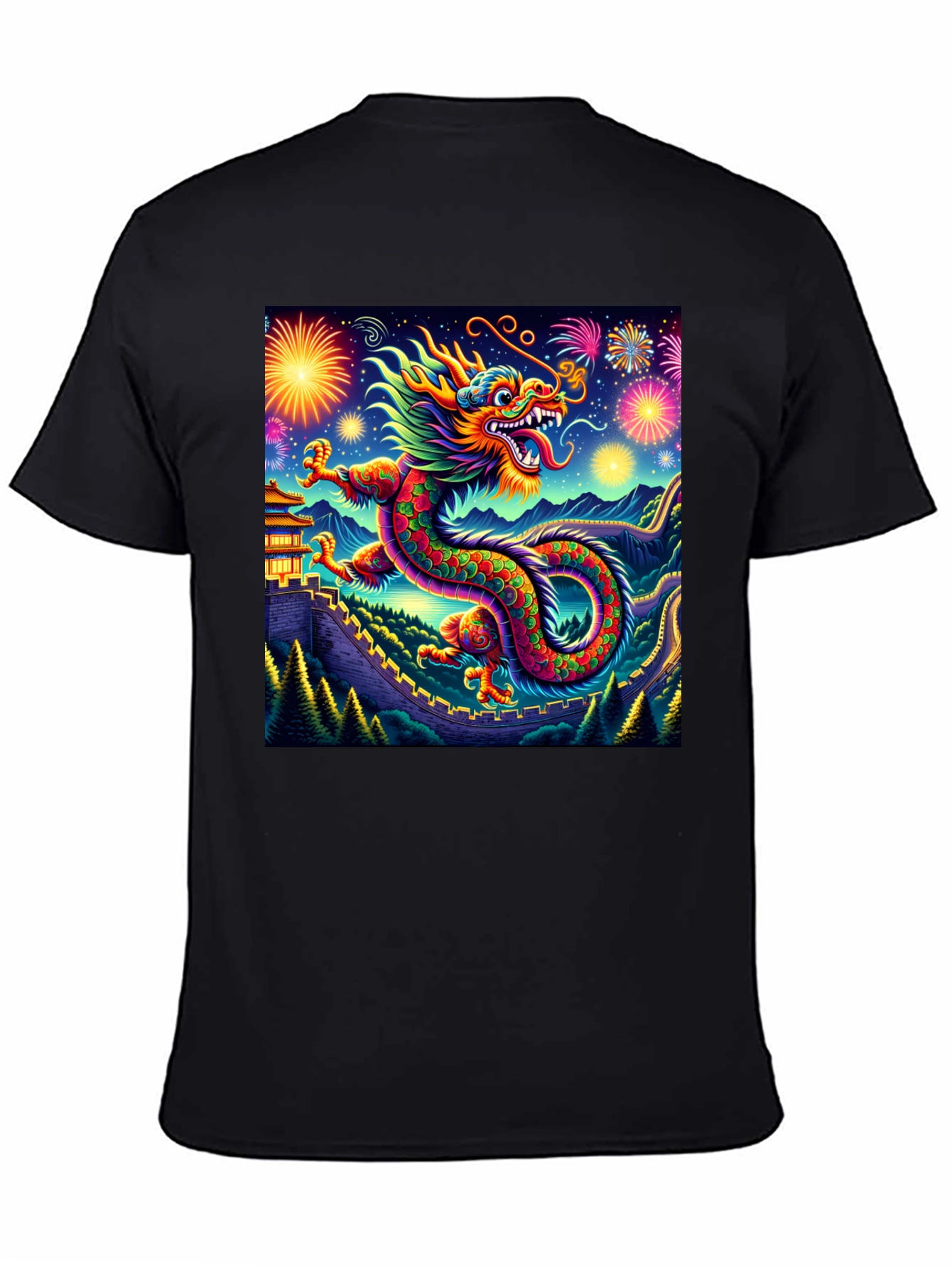 Dragon Fireworks Graphic Tee