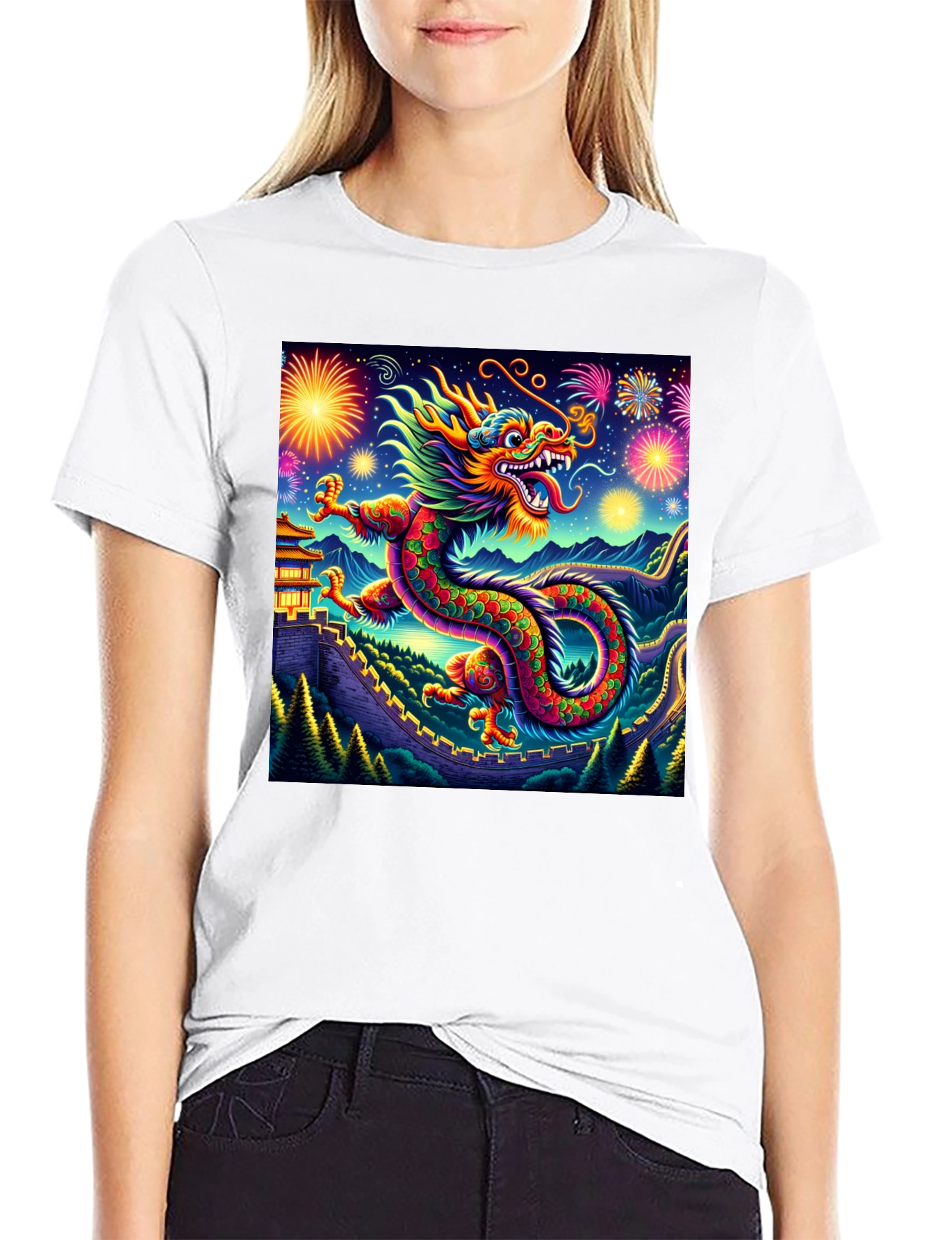 Dragon Fireworks Graphic Tee