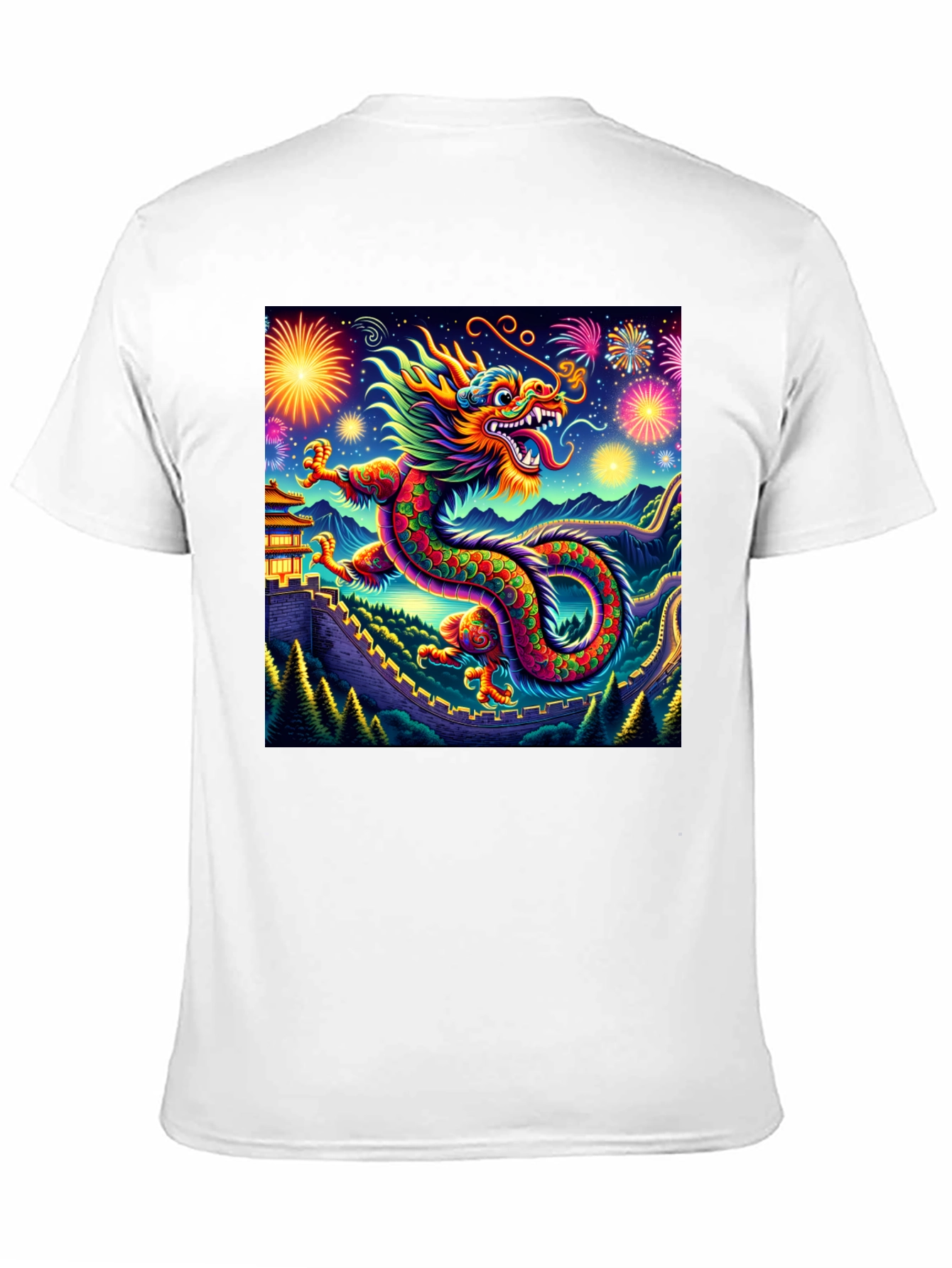 Dragon Fireworks Graphic Tee