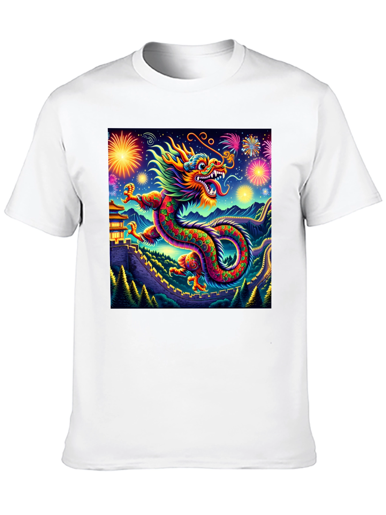 Dragon Fireworks Graphic Tee