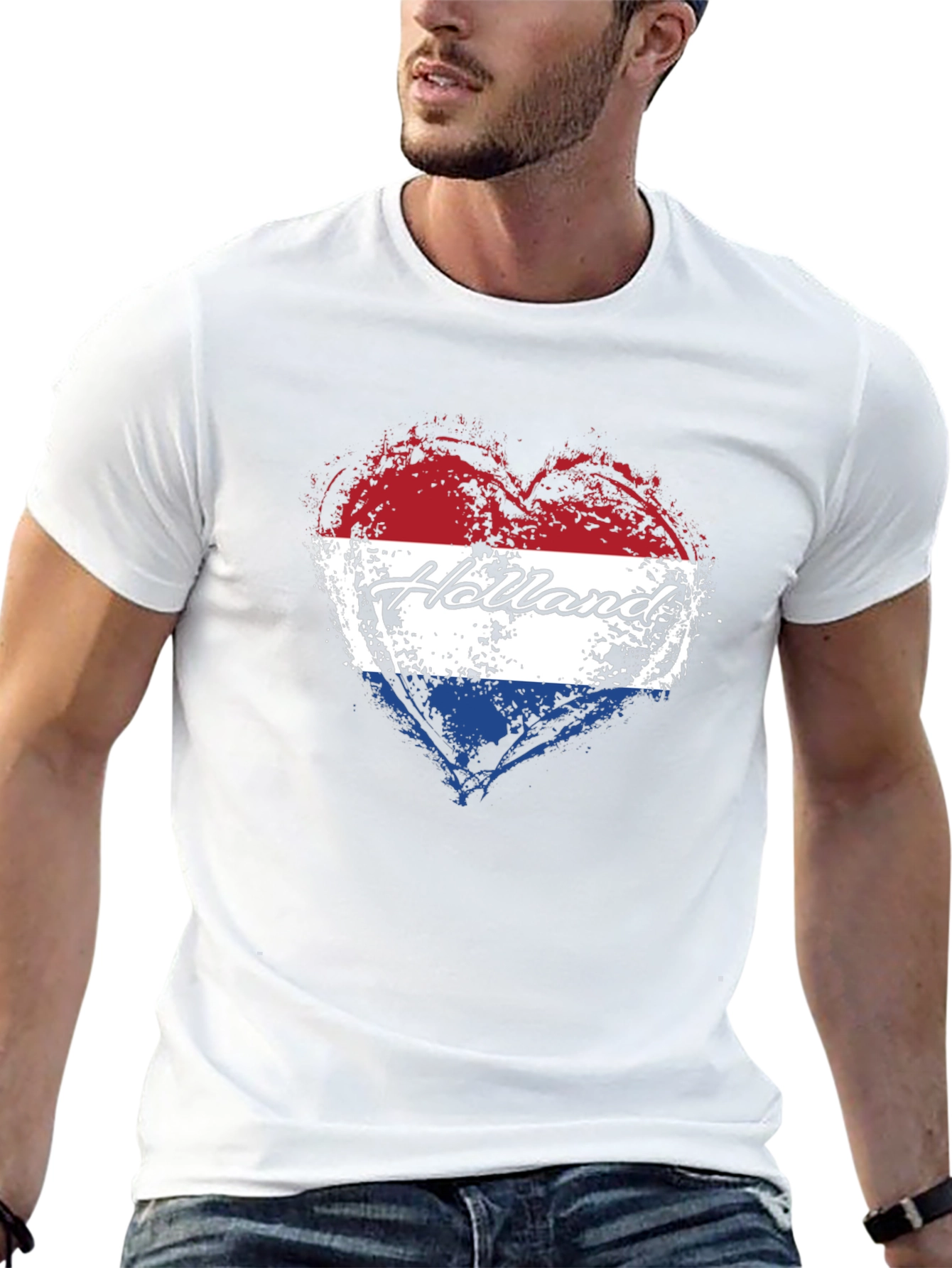 Holland Heart Flag T-Shirt Netherlands Pride