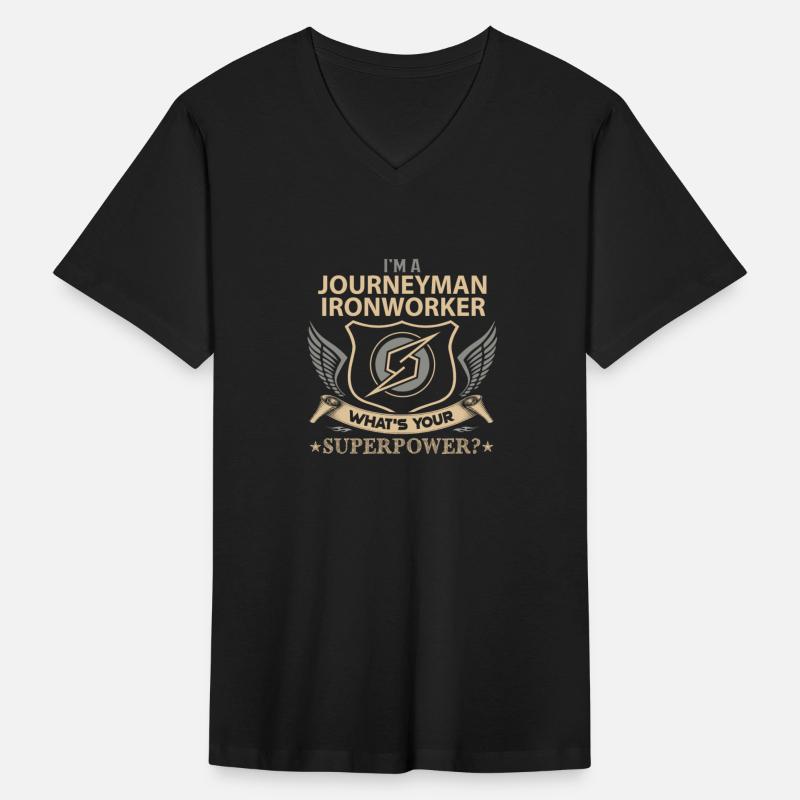 Journeyman Ironworker T Shirt - Superpower Job Gif