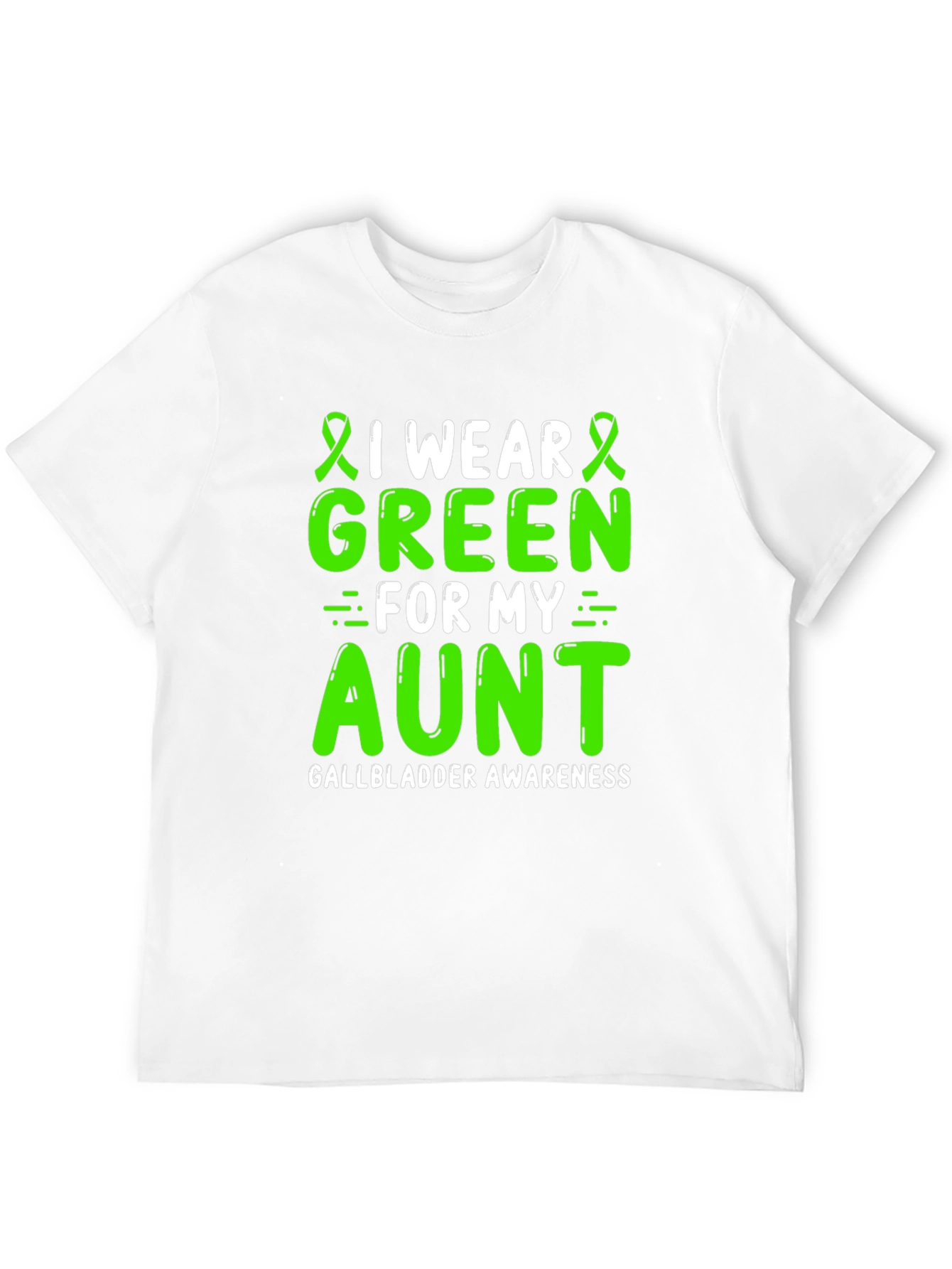 Gallbladder Awareness Green Aunt T-Shirt