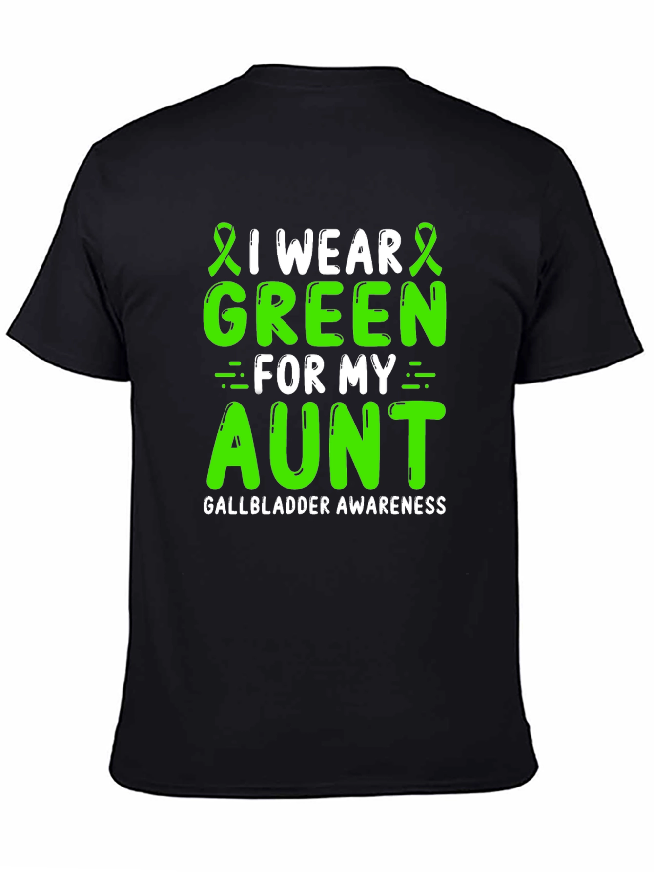 Gallbladder Awareness Green Aunt T-Shirt