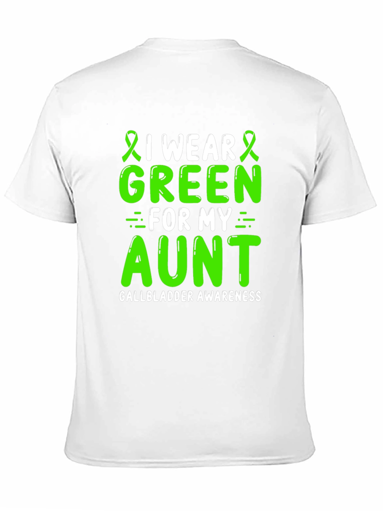 Gallbladder Awareness Green Aunt T-Shirt