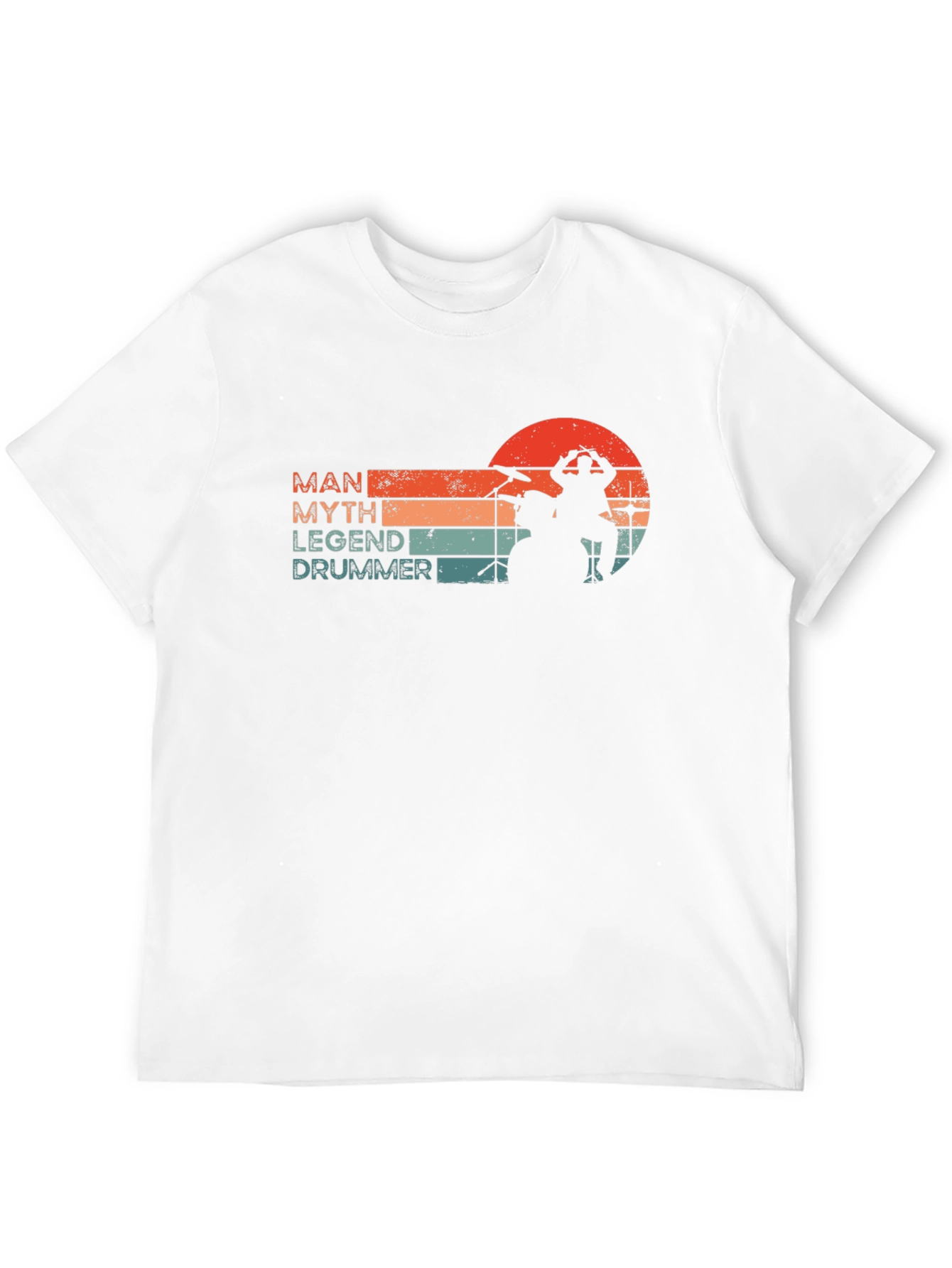 Man Myth Legend Drummer Black T-Shirt