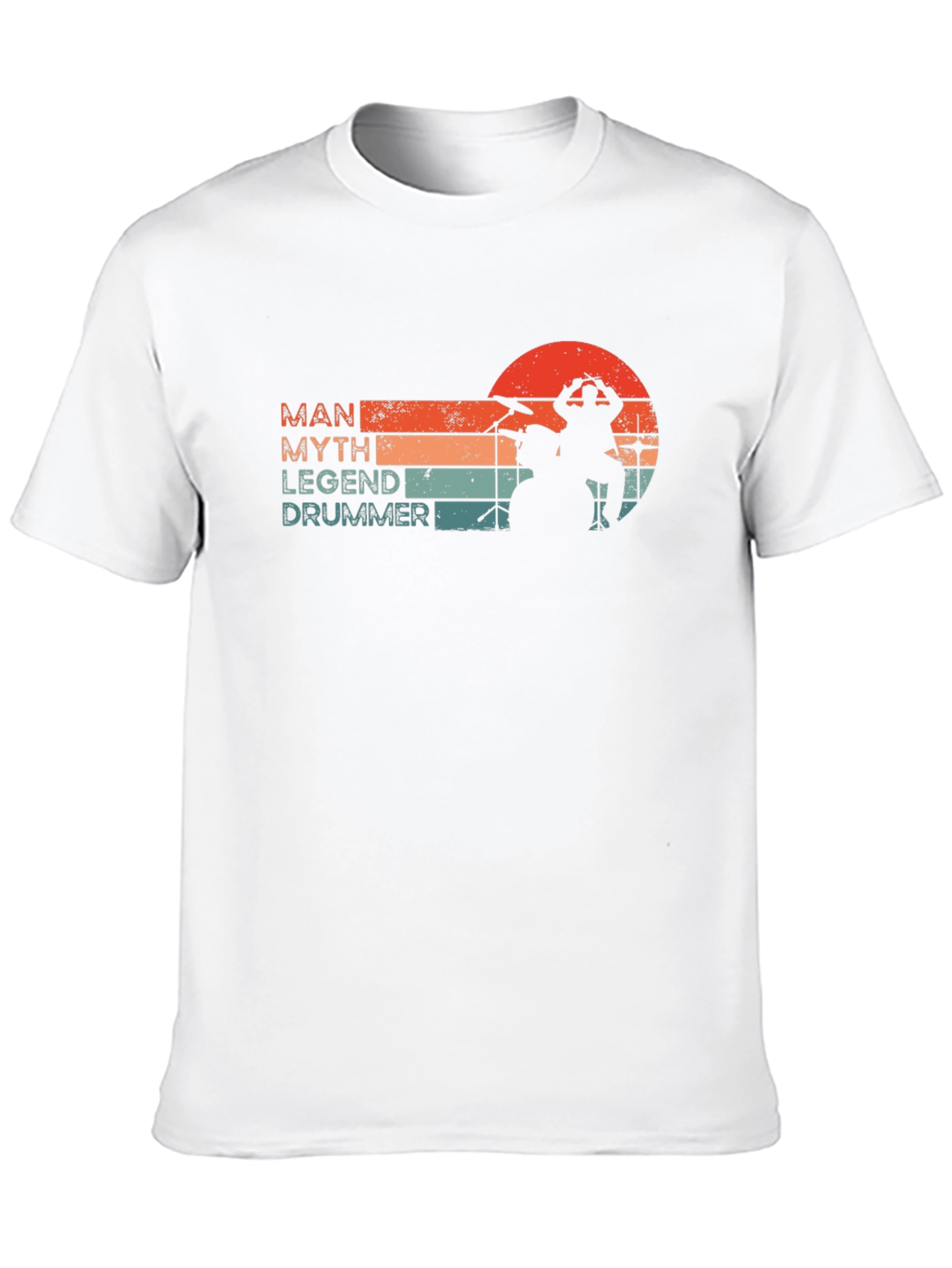 Man Myth Legend Drummer Black T-Shirt