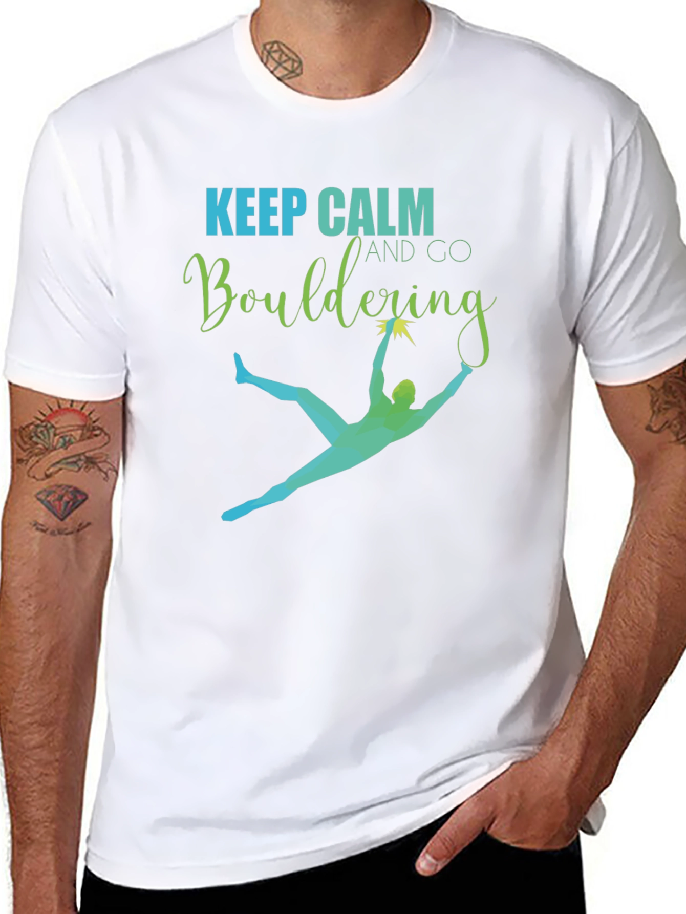 Keep Calm and Go Bouldering Graphic Tee