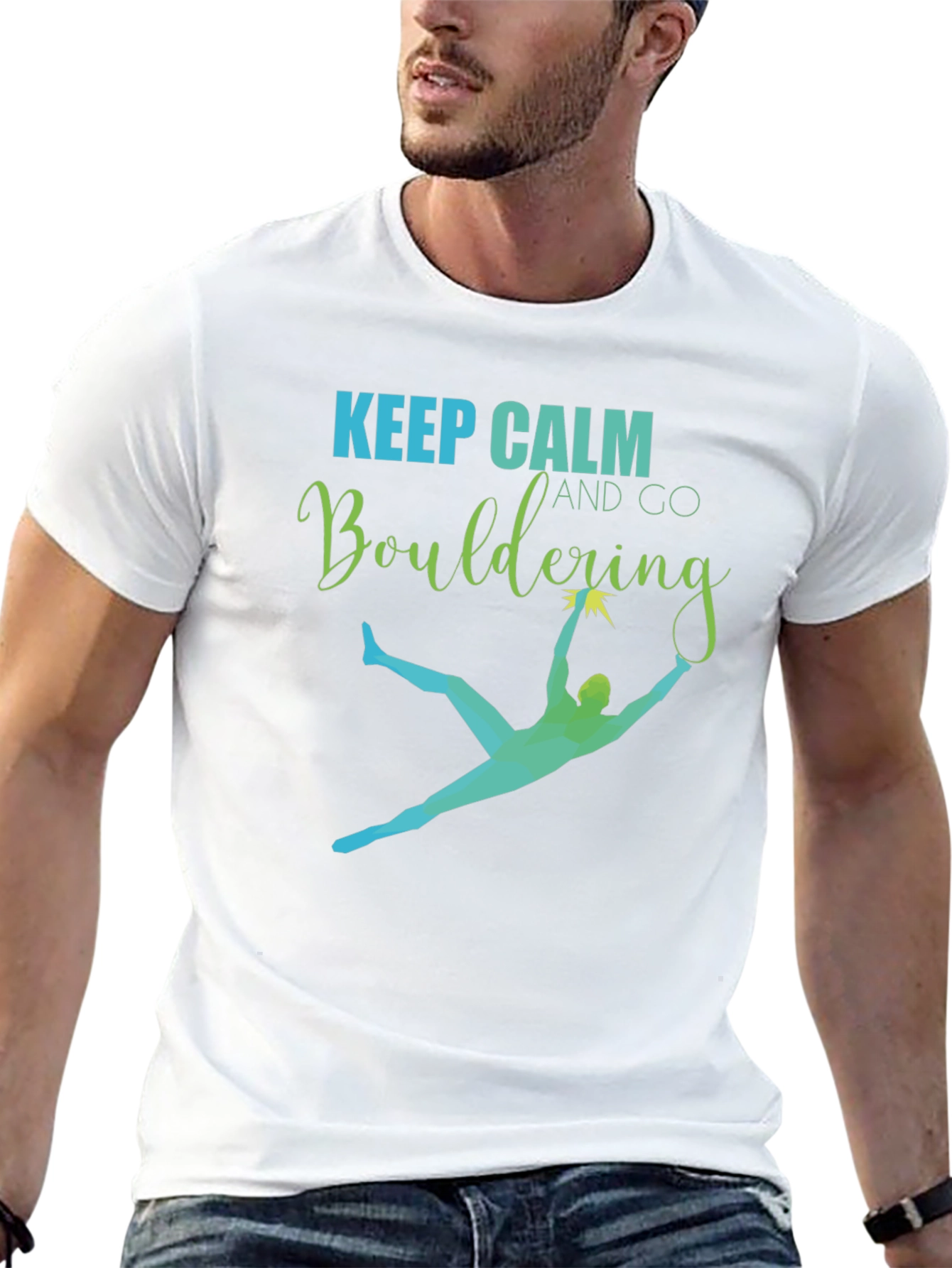 Keep Calm and Go Bouldering Graphic Tee