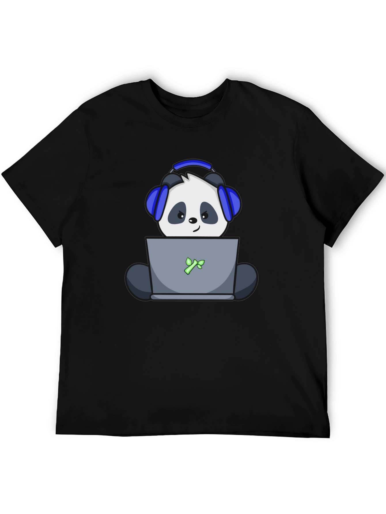 Gamer Panda T-Shirt - Black Cotton Tee