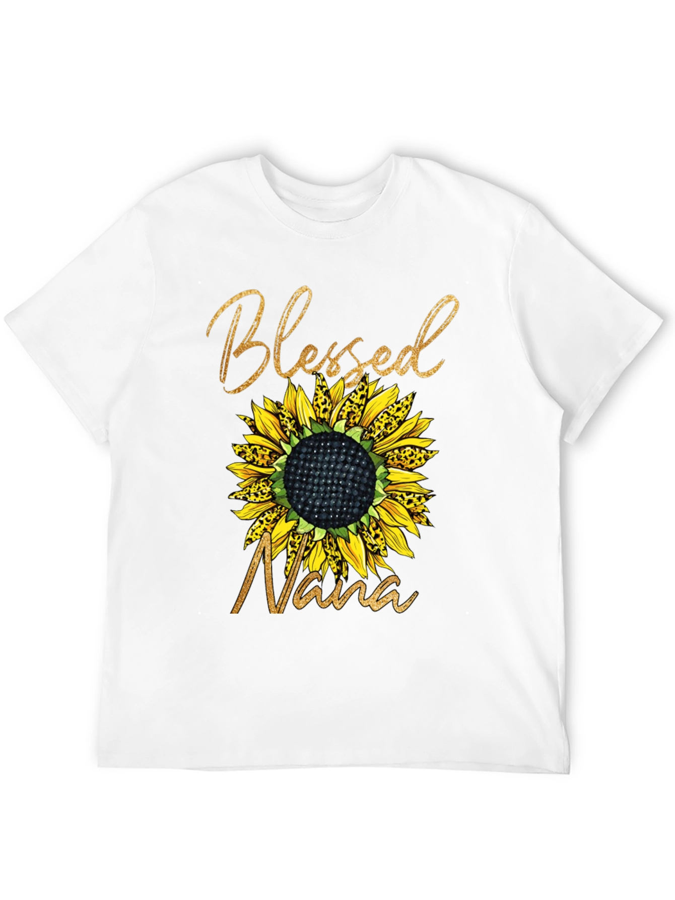 Blessed Nana Sunflower Graphic T-Shirt