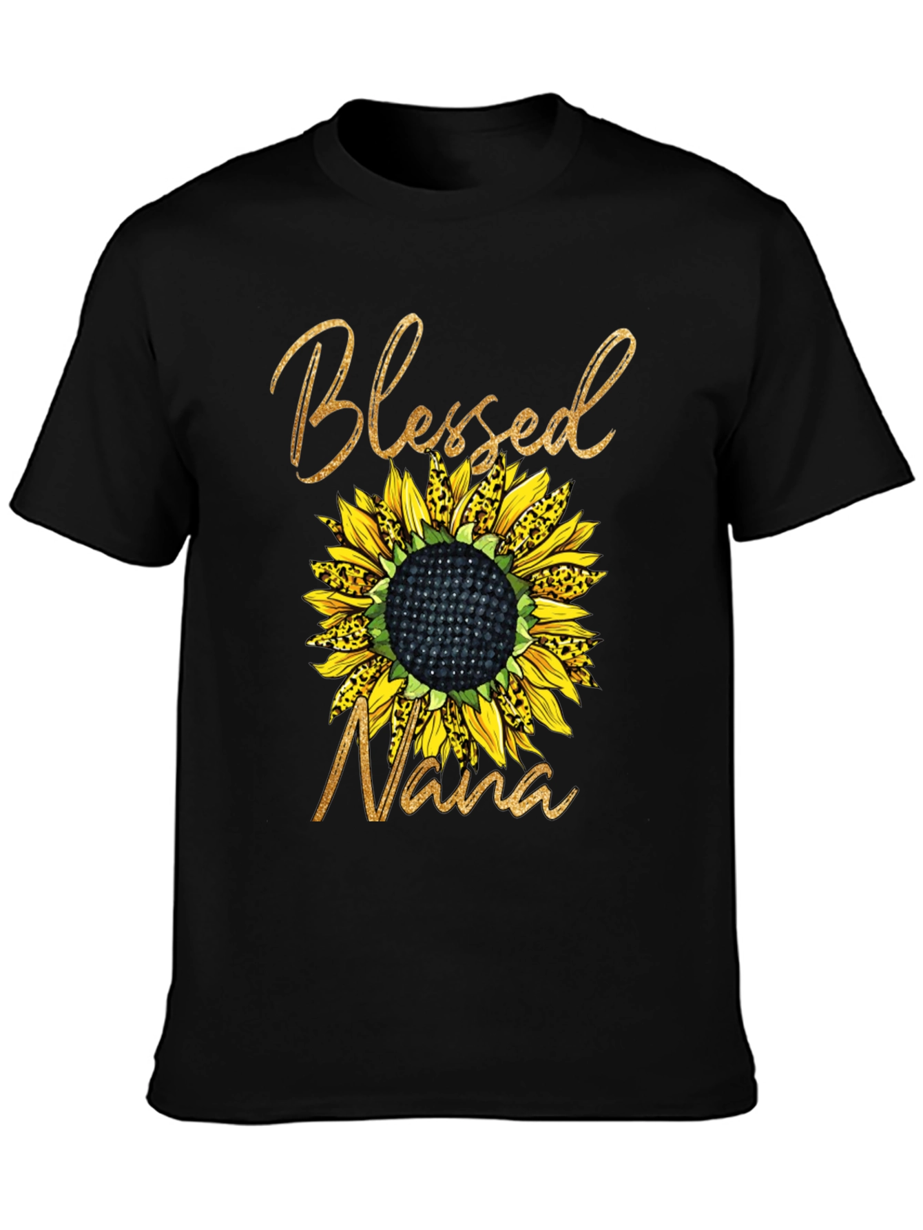 Blessed Nana Sunflower Graphic T-Shirt