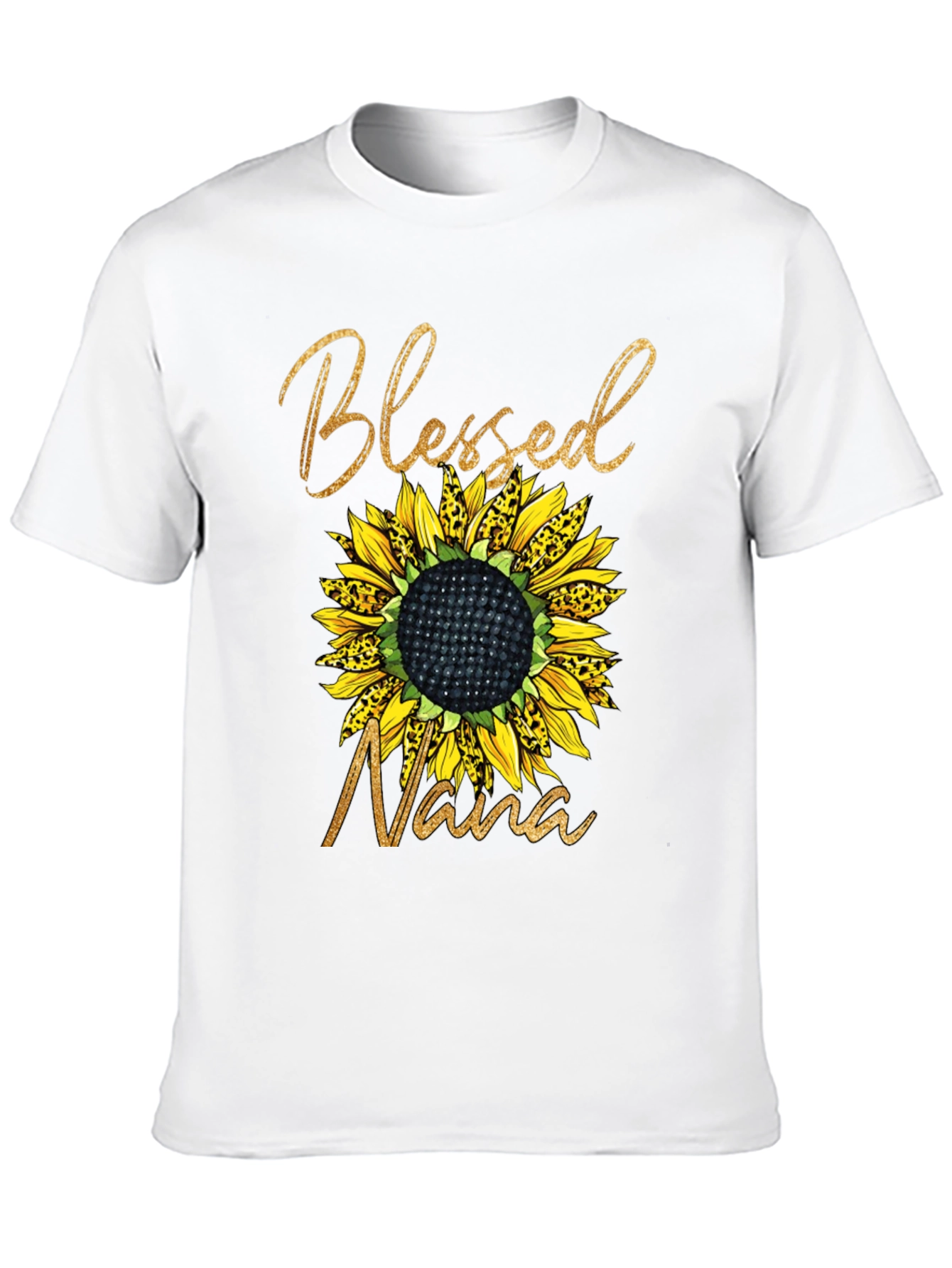 Blessed Nana Sunflower Graphic T-Shirt