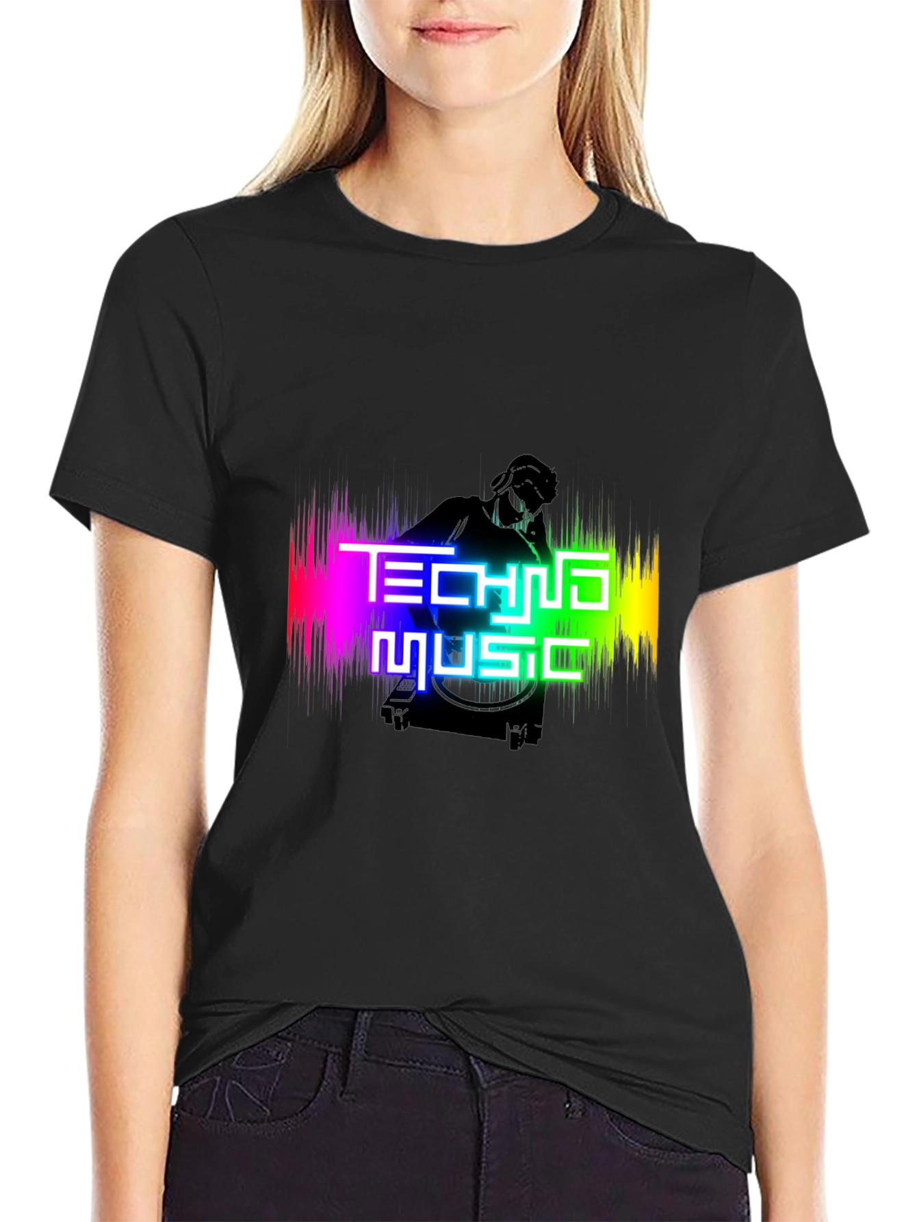 Techno Music Graphic T-Shirt - DJ Rave Party Tee
