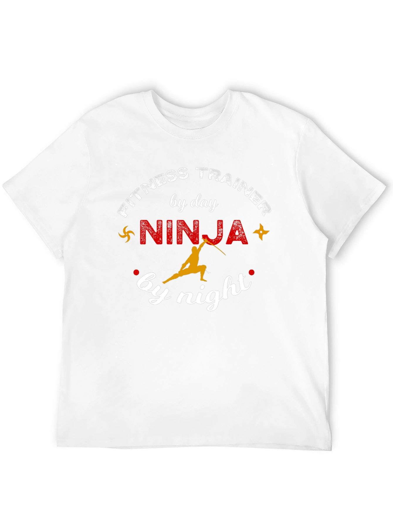 Fitness Trainer Ninja Funny Graphic T-Shirt