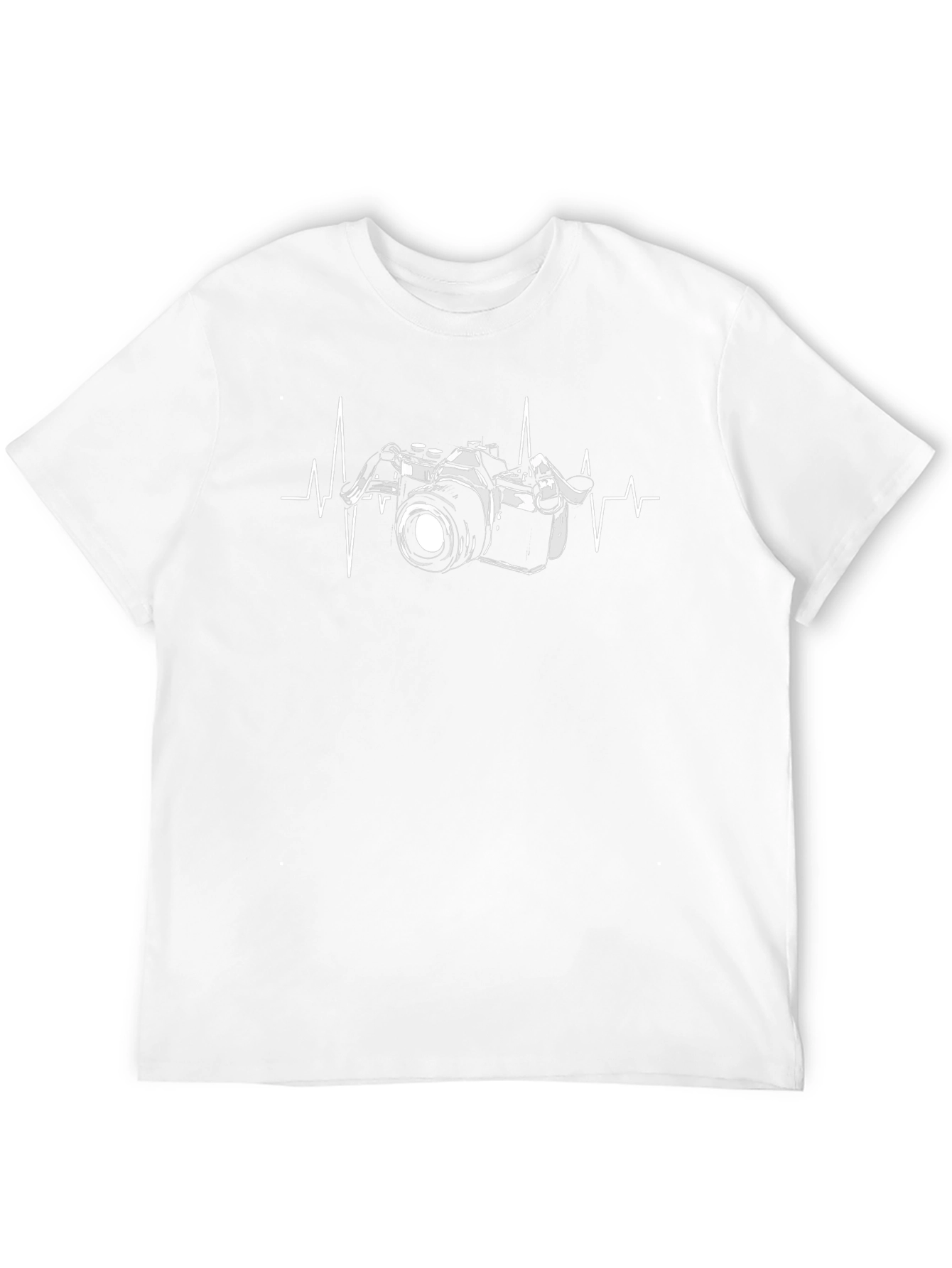 Camera Heartbeat Graphic Tee - Photographer Gift