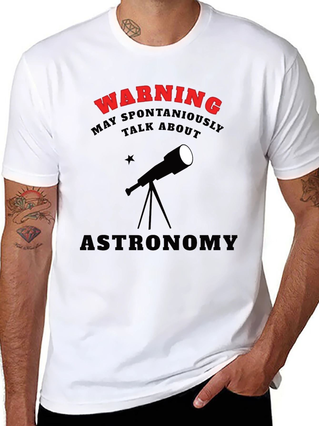 Astronomy Warning Graphic T-Shirt