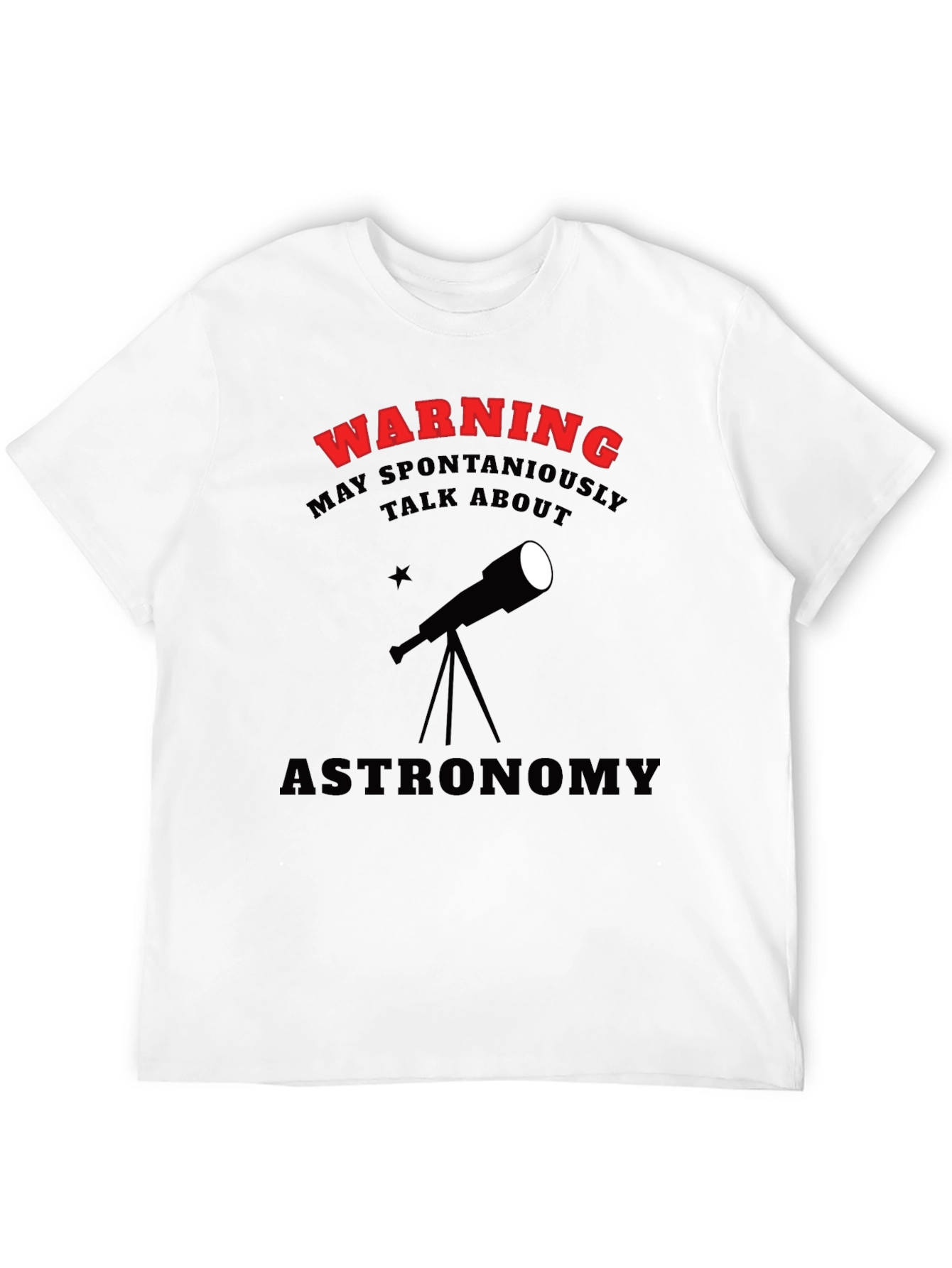 Astronomy Warning Graphic T-Shirt