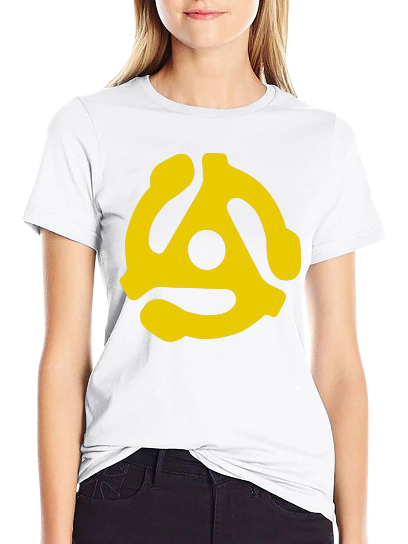 Retro Vinyl Record Adapter Graphic T-Shirt