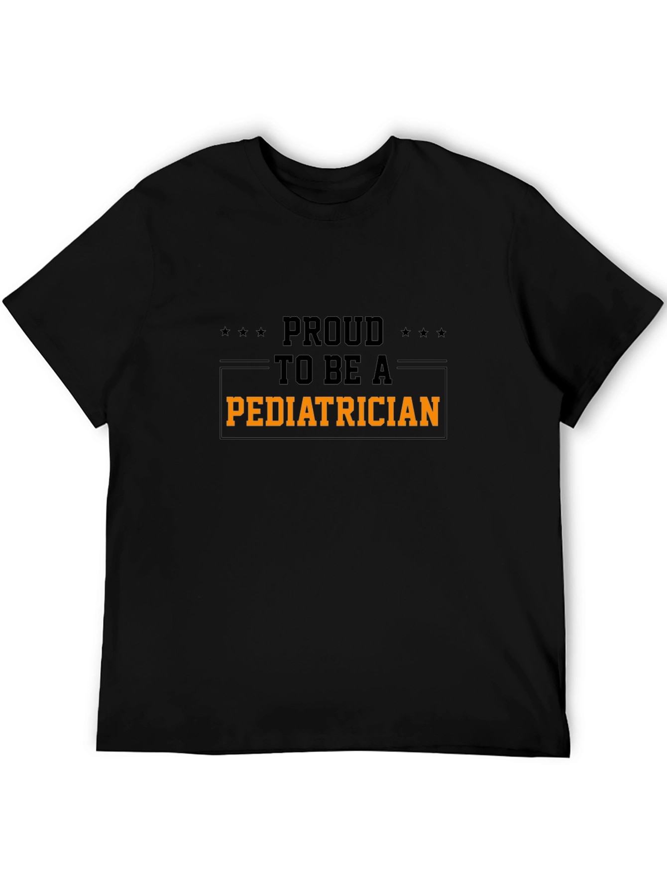 Proud Pediatrician T-Shirt - Black Cotton Tee