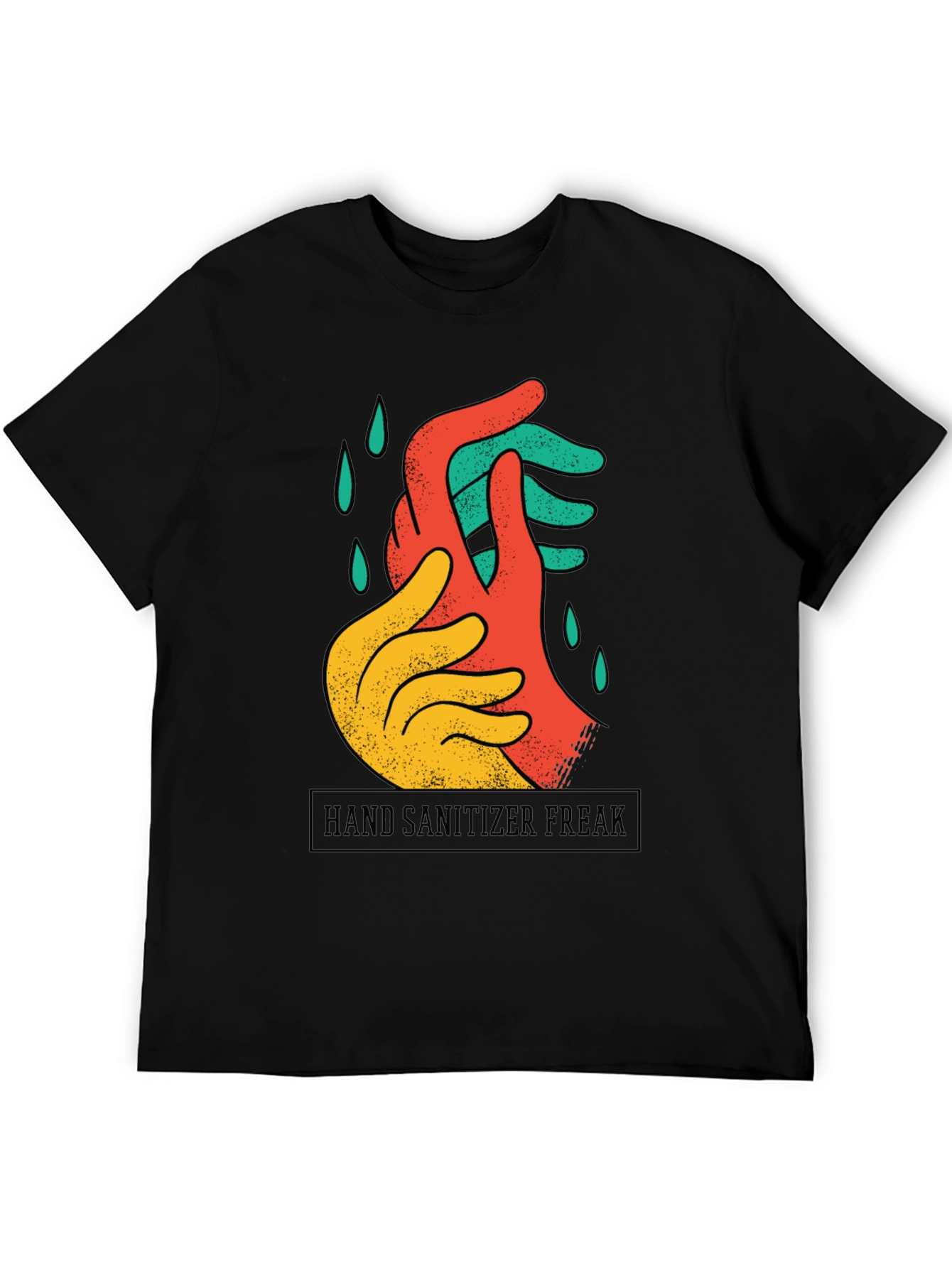 Hand Sanitizer Freak Graphic Tee - Black