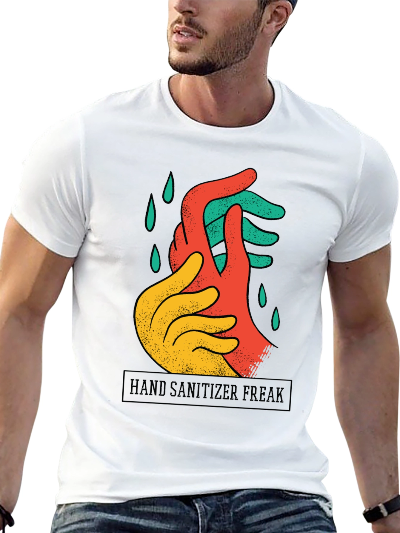 Hand Sanitizer Freak Graphic Tee - Black