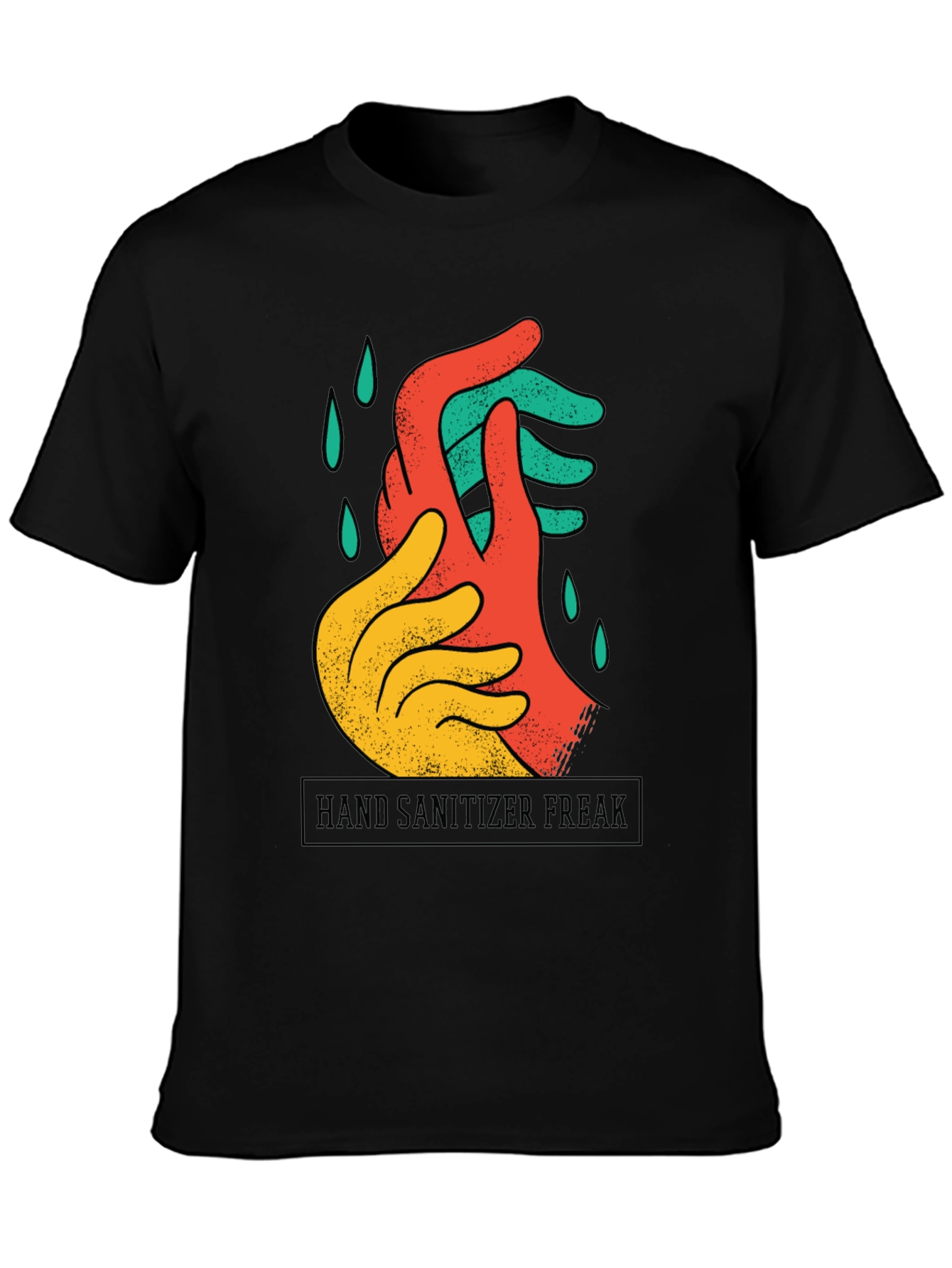 Hand Sanitizer Freak Graphic Tee - Black