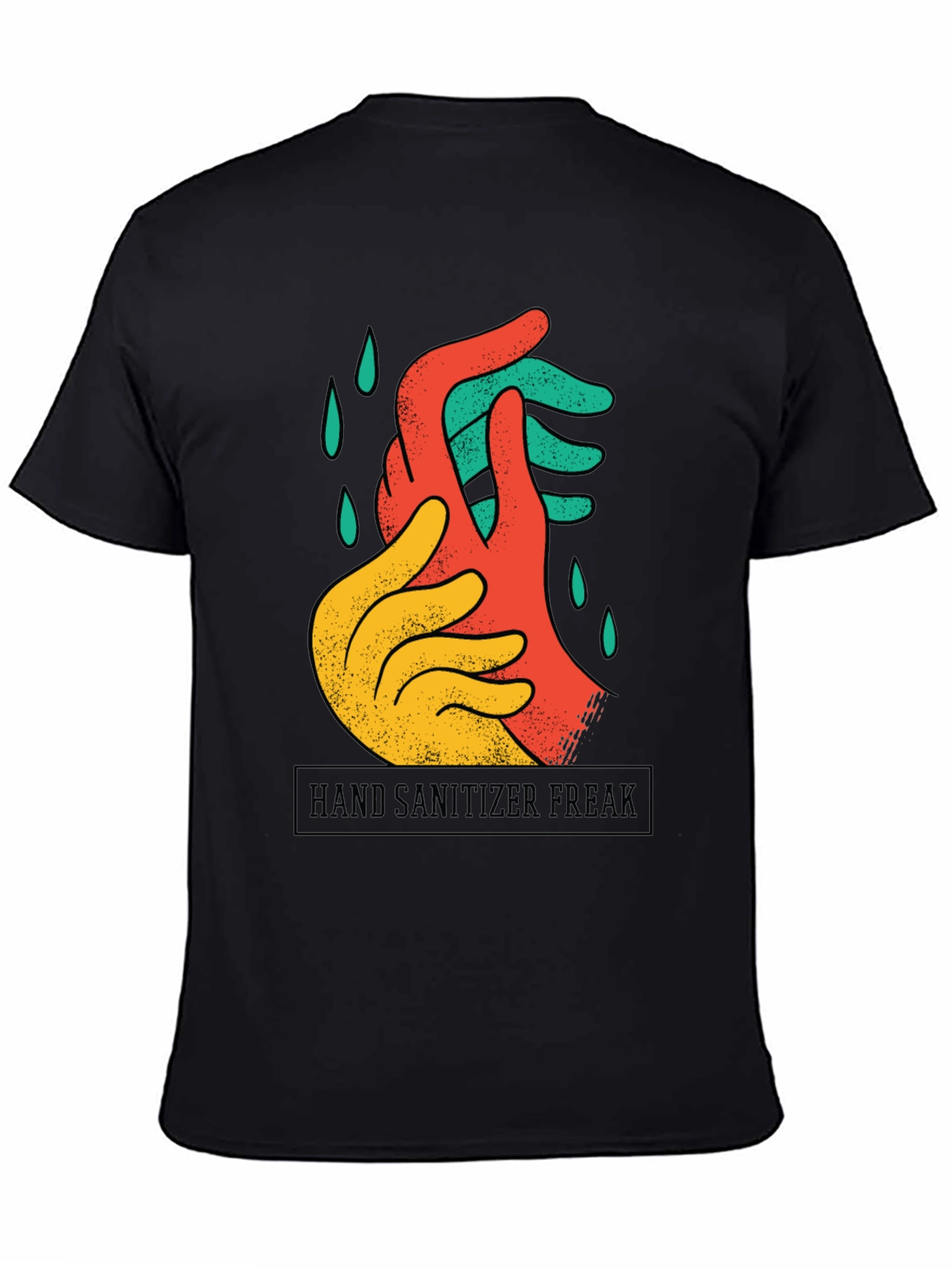 Hand Sanitizer Freak Graphic Tee - Black