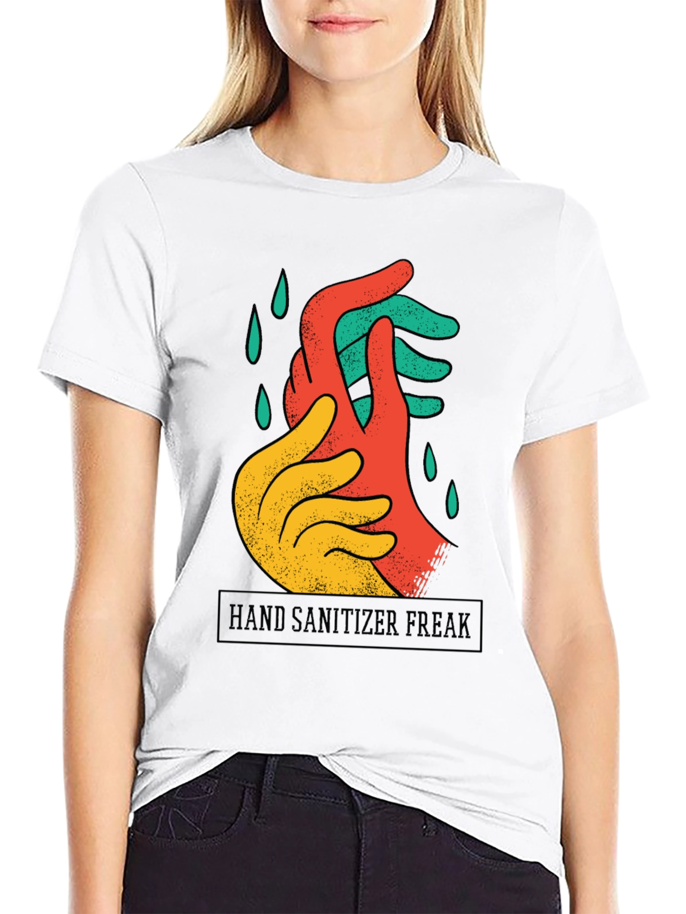 Hand Sanitizer Freak Graphic Tee - Black