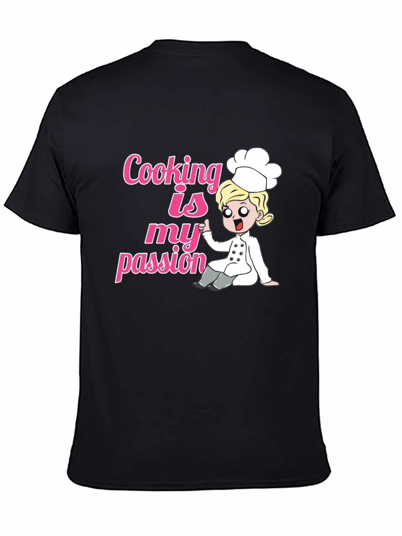 Cooking Is My Passion Black T-Shirt