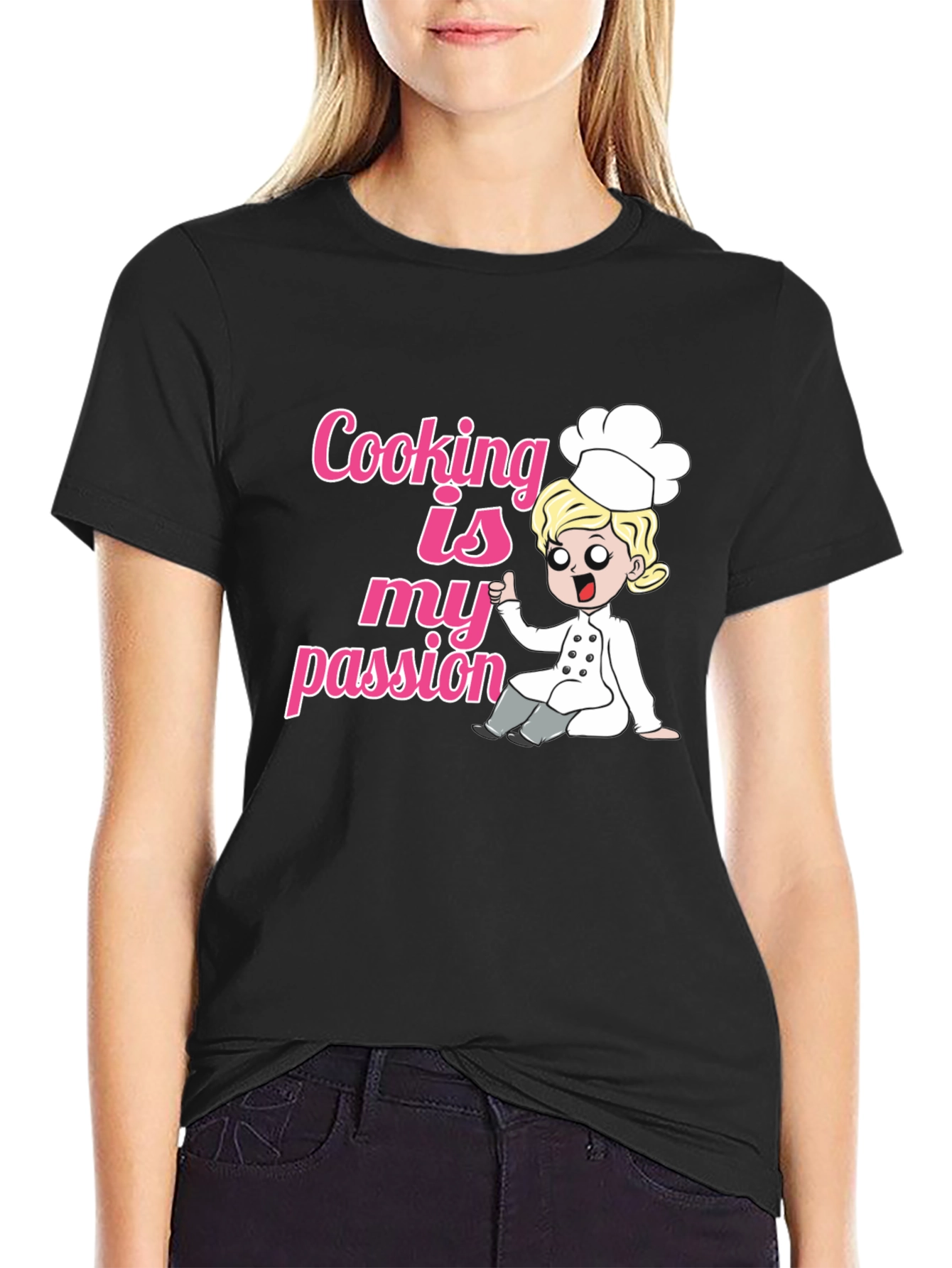 Cooking Is My Passion Black T-Shirt